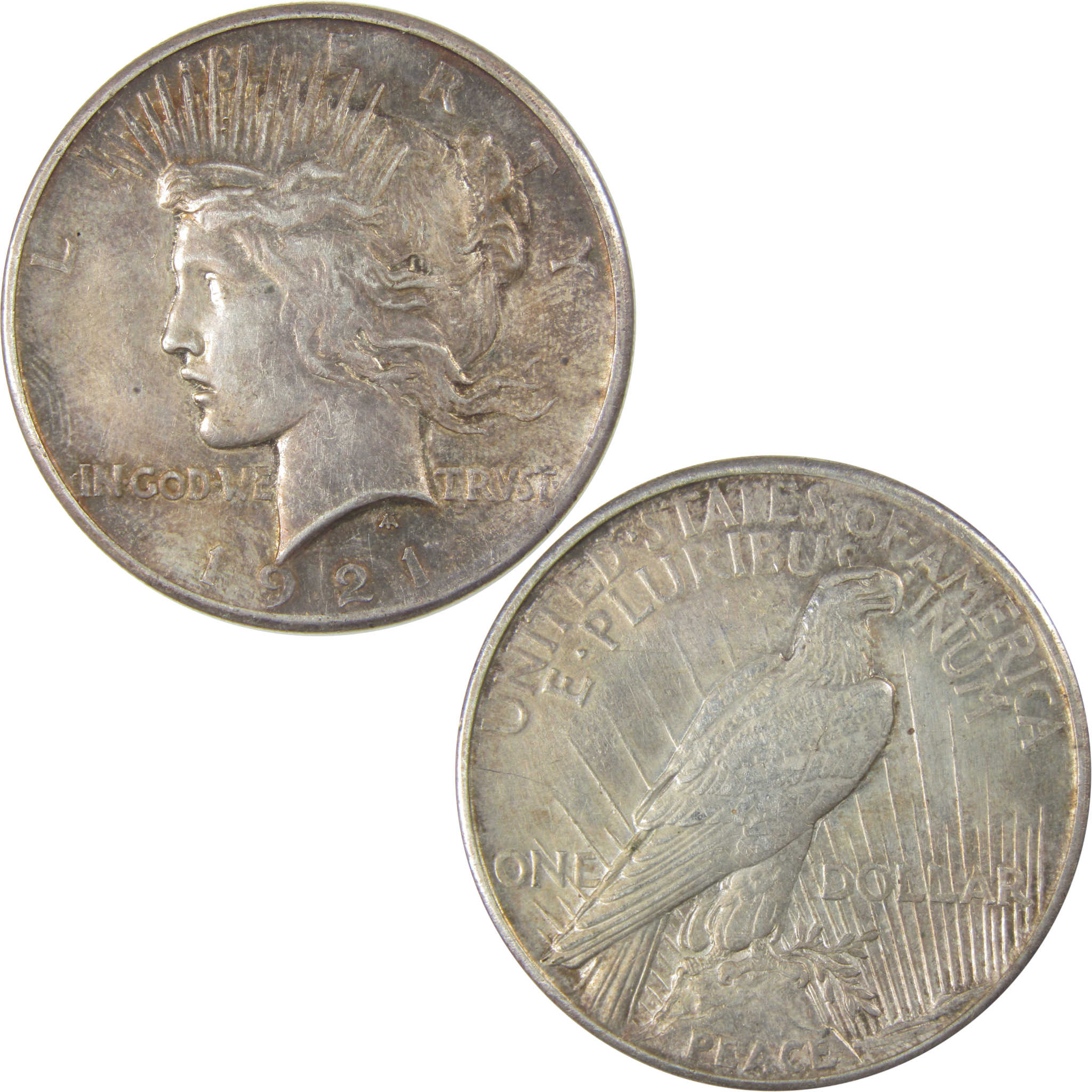 1921 High Relief Peace Dollar XF EF Extremely Fine Silver SKU:CP11