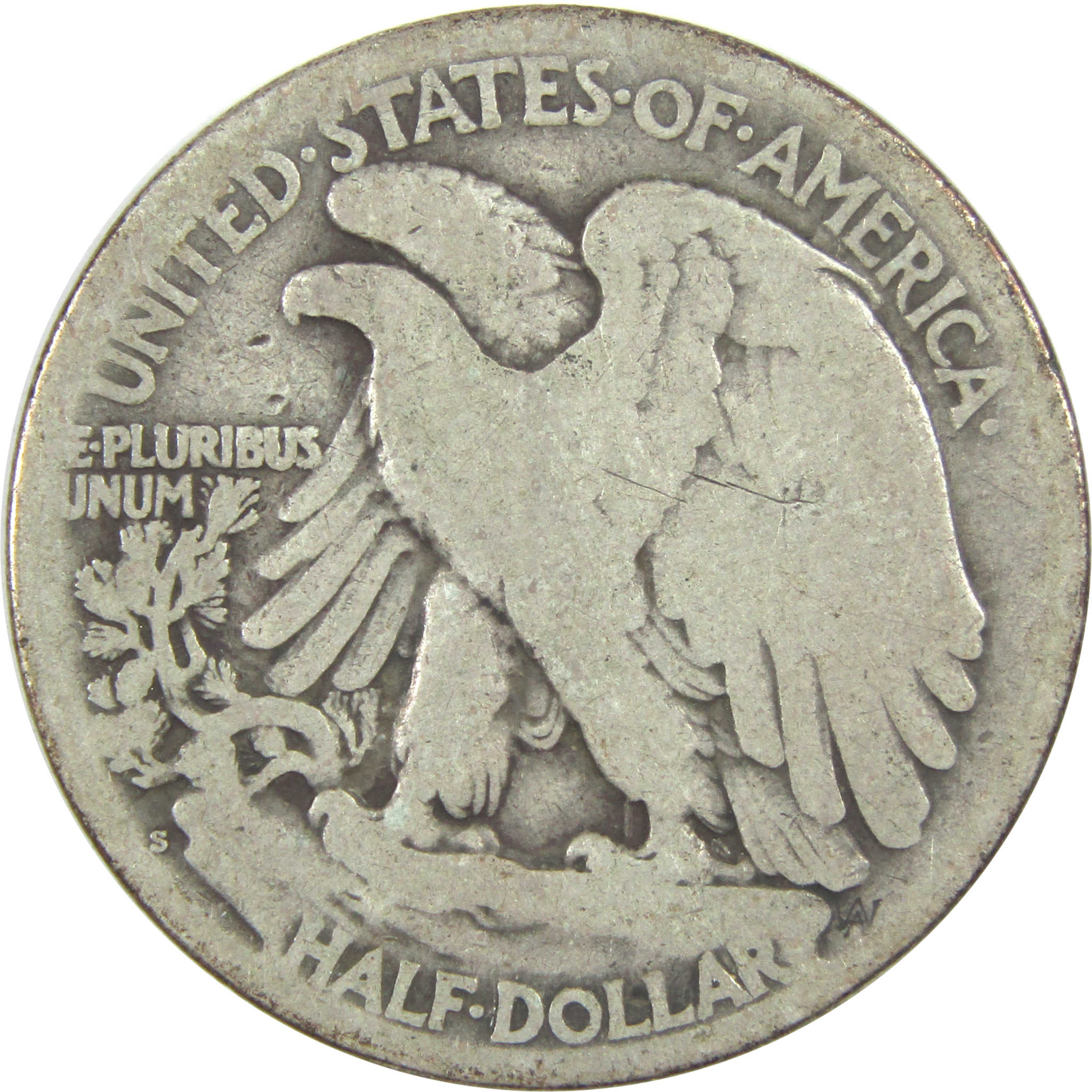 1917 S Reverse Liberty Walking Half Dollar G Good Silver SKU:I15561