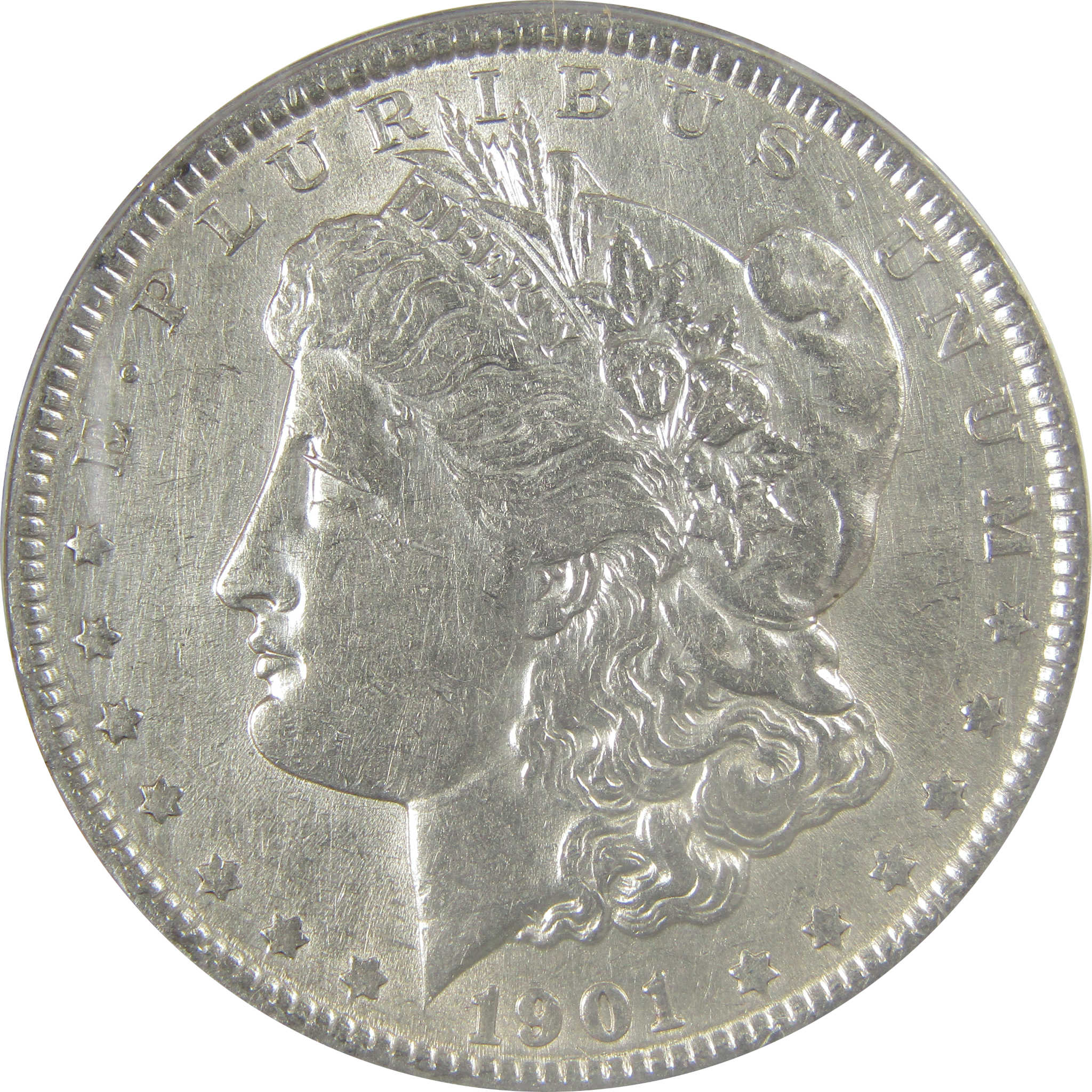 1901 Morgan Dollar AU 50 Details ANACS Silver $1 Coin SKU:I21281 - Morgan coin - Morgan silver dollar - Morgan silver dollar for sale - Profile Coins &amp; Collectibles