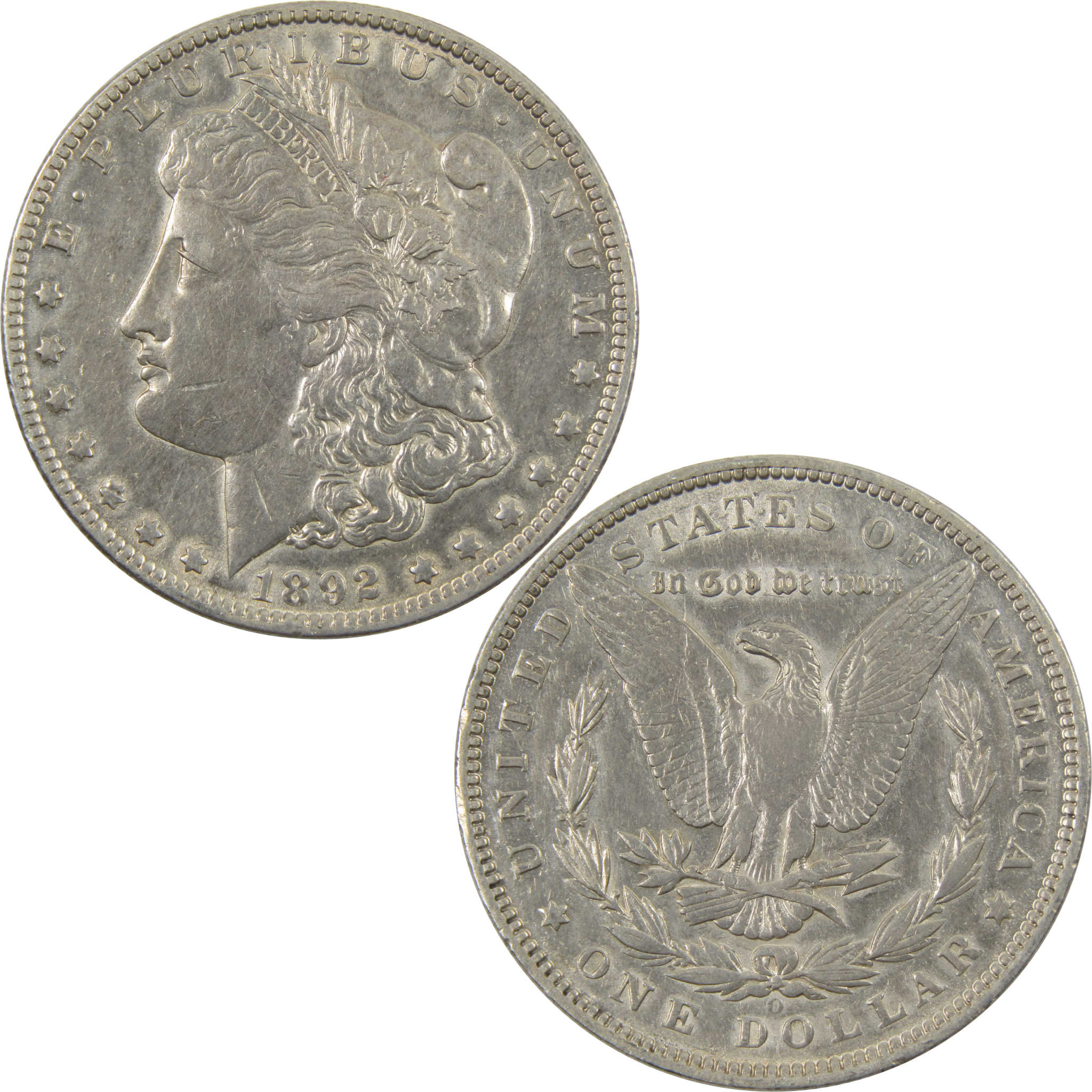 1892 O Morgan Dollar AU About Uncirculated Details Silver $1 SKU:I9629 - Morgan coin - Morgan silver dollar - Morgan silver dollar for sale - Profile Coins &amp; Collectibles