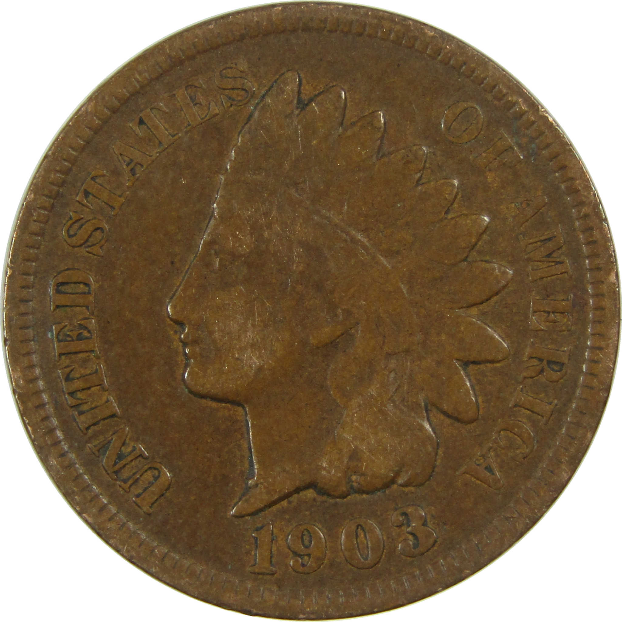 1903 Indian Head Cent VG Very Good Penny 1c Coin SKU:I27026
