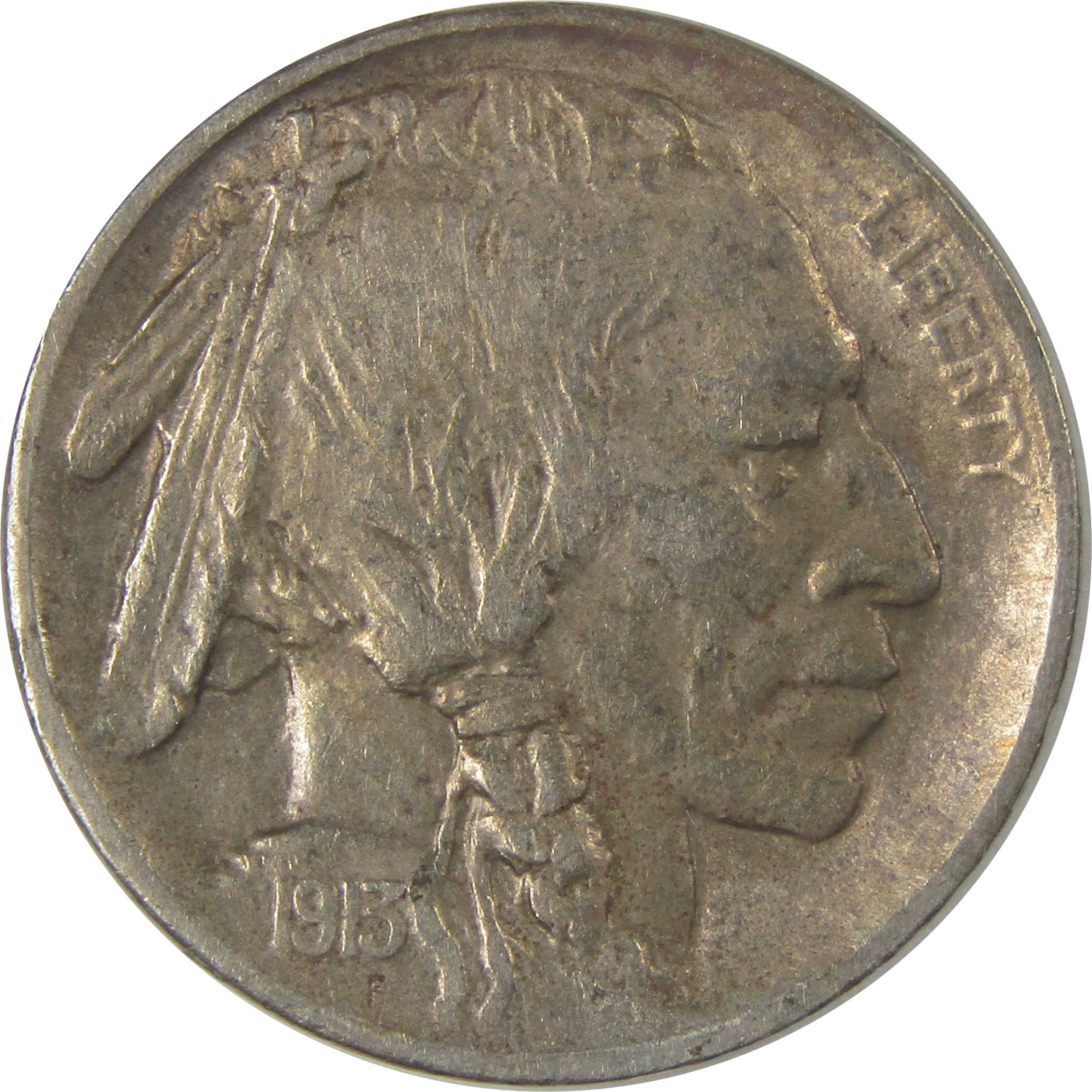1913 S Type 1 Buffalo Nickel VF Very Fine Details 5c Coin SKU:I22887