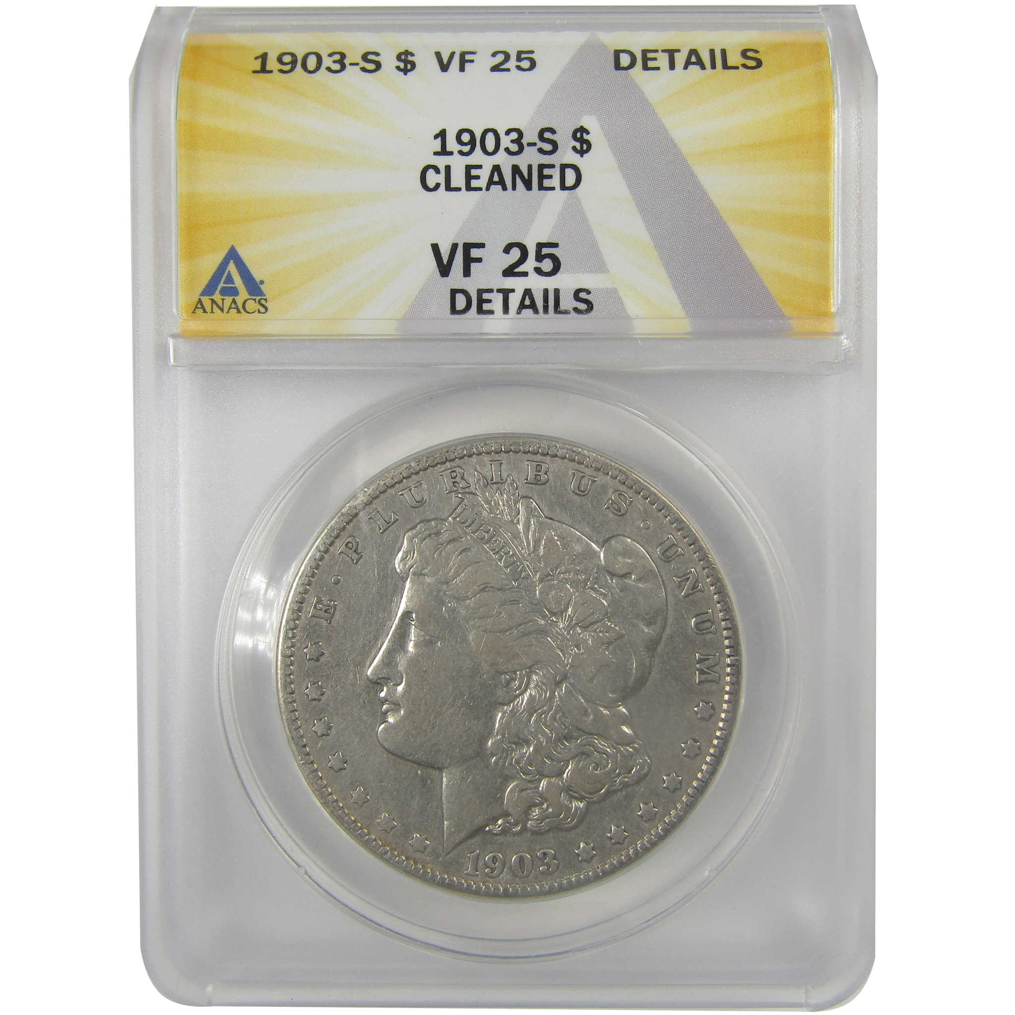 1903 S Morgan Dollar VF 25 Details ANACS Silver $1 Coin SKU:I21724 - Morgan coin - Morgan silver dollar - Morgan silver dollar for sale - Profile Coins &amp; Collectibles