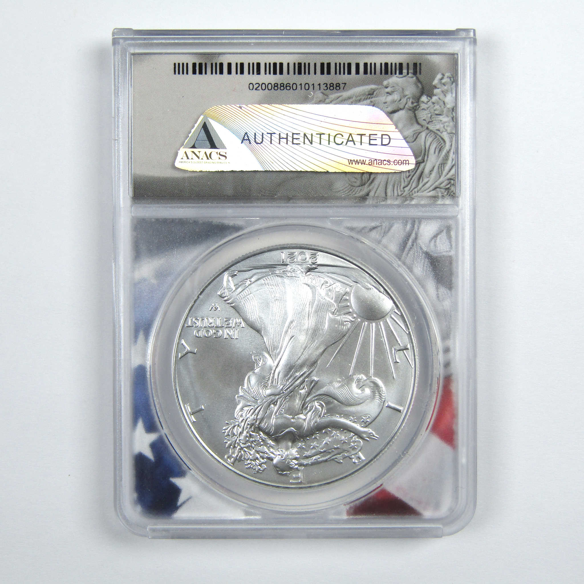 2021 (S) Type 2 American Silver Eagle MS 70 ANACS $1 SKU:CPC7840