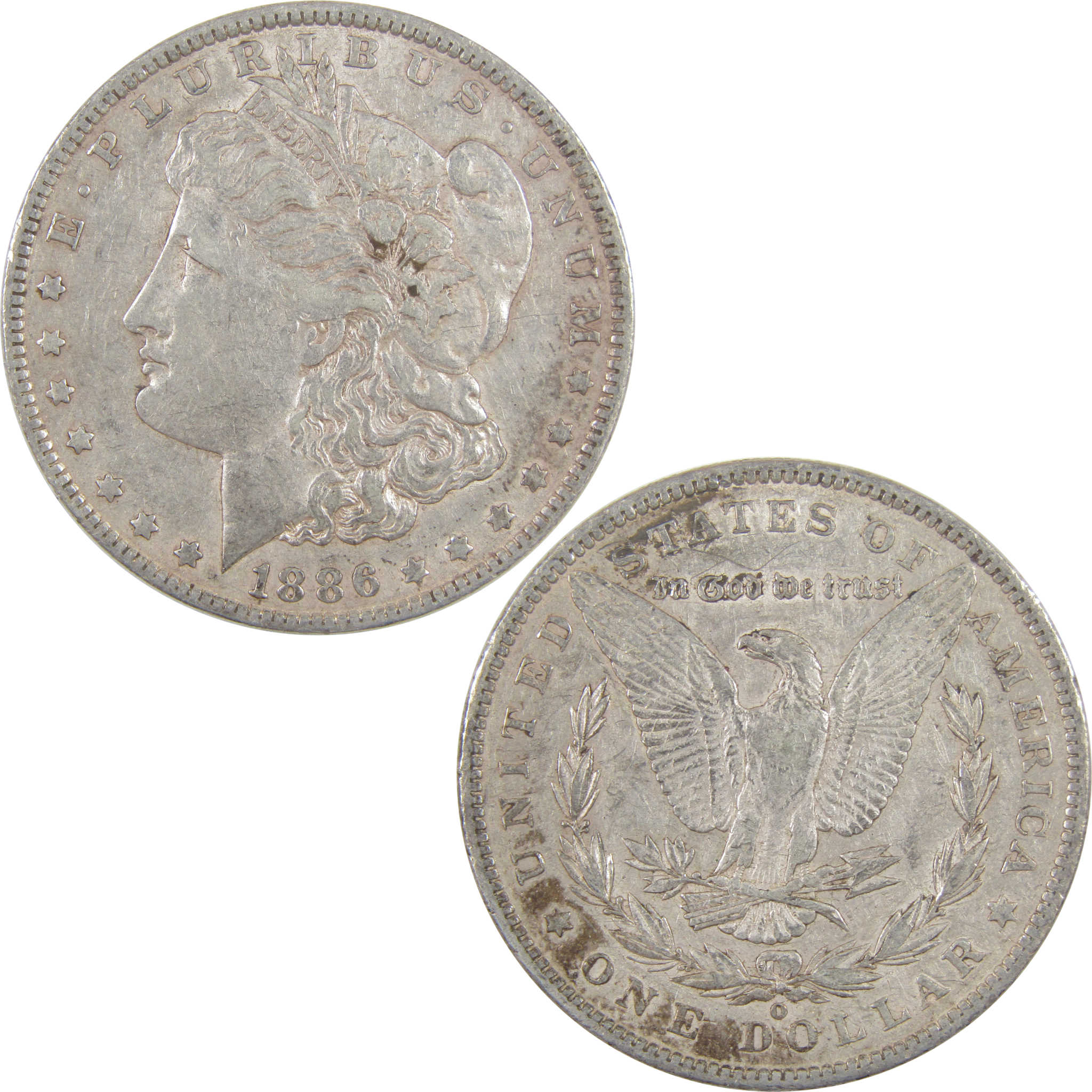 1886 O Morgan Dollar XF EF Extremely Fine Silver $1 Coin SKU:I17959 - Morgan coin - Morgan silver dollar - Morgan silver dollar for sale - Profile Coins &amp; Collectibles