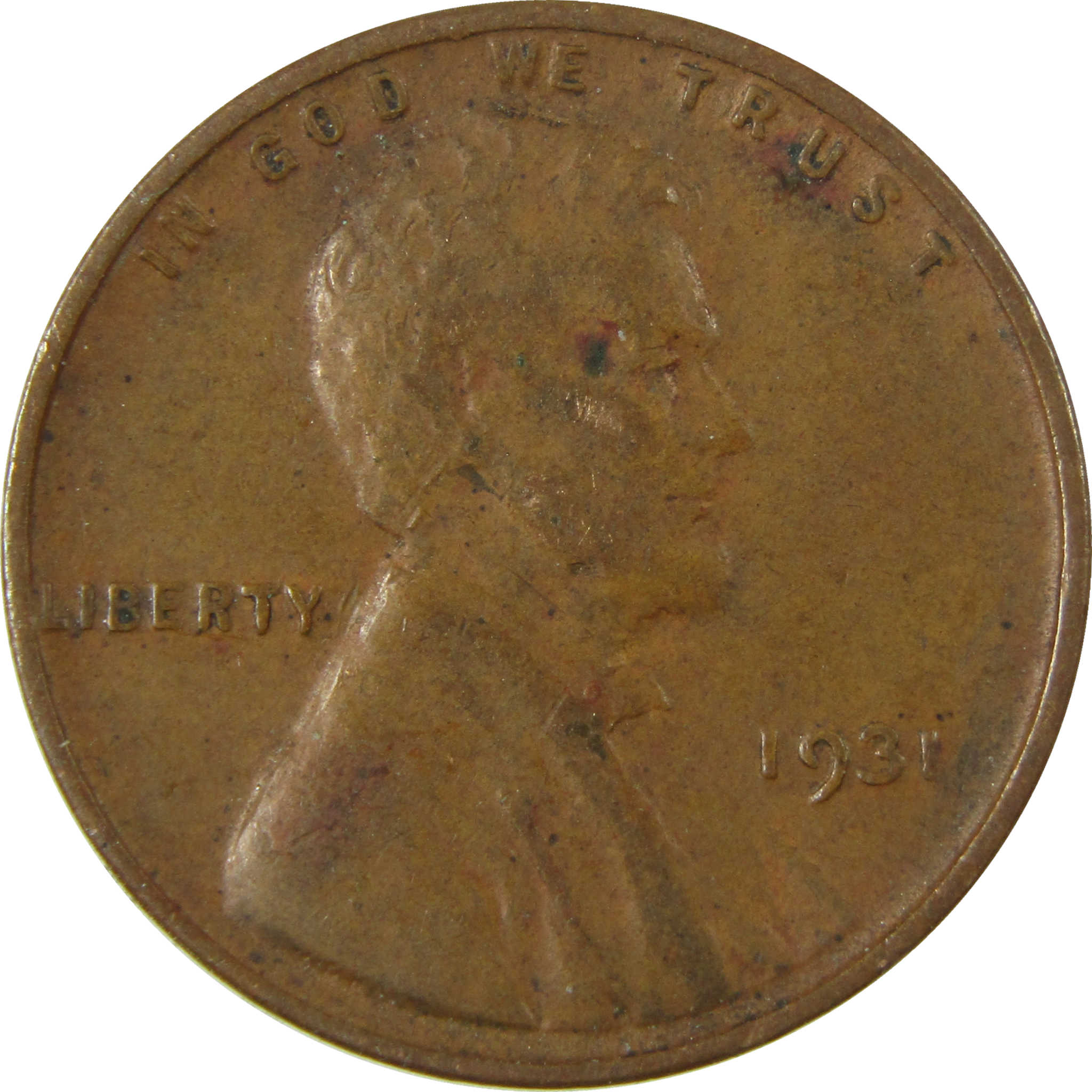1931 Lincoln Wheat Cent VF Very Fine Penny 1c Coin SKU:I27155
