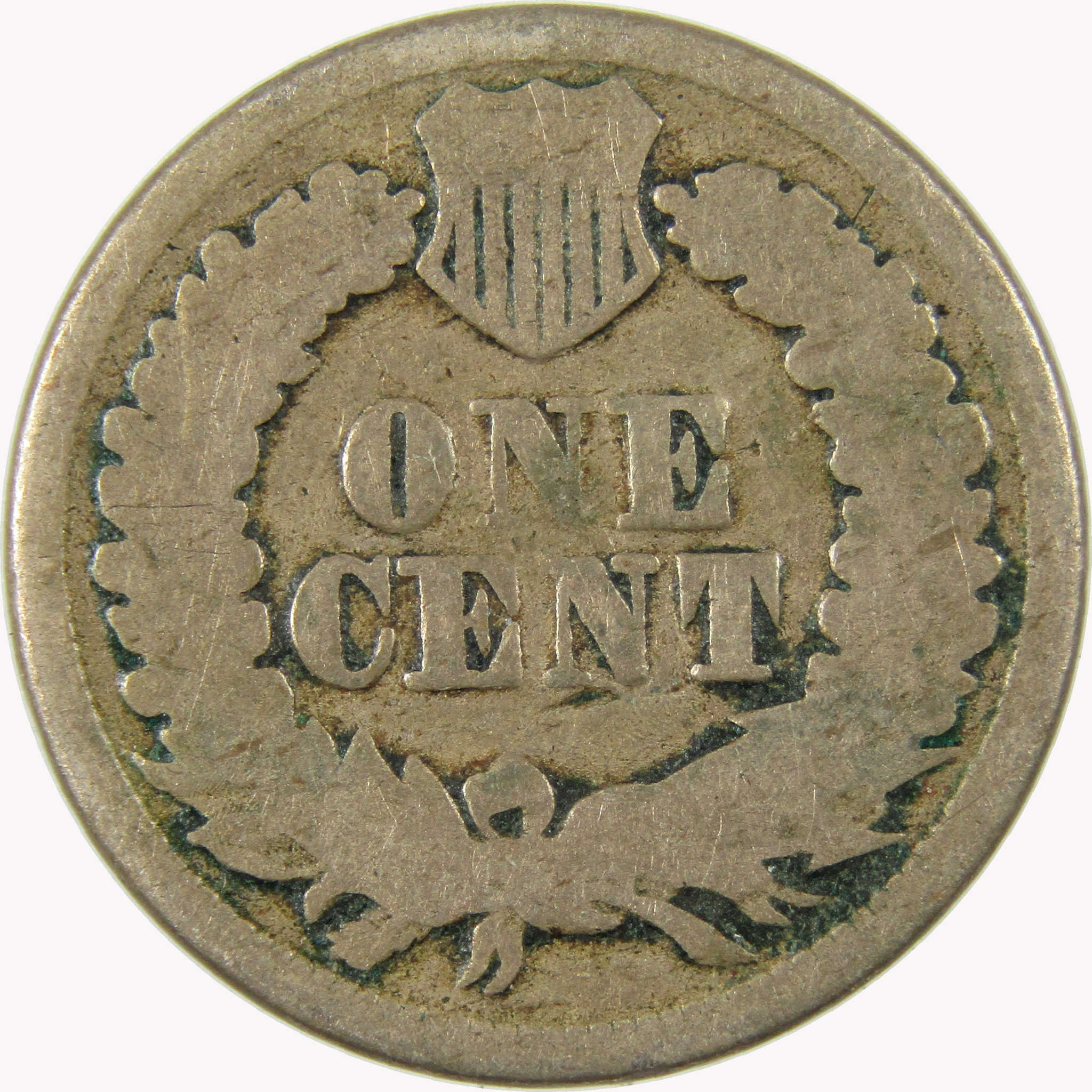 1863 Indian Head Cent AG About Good Penny 1c Coin SKU:CP1096