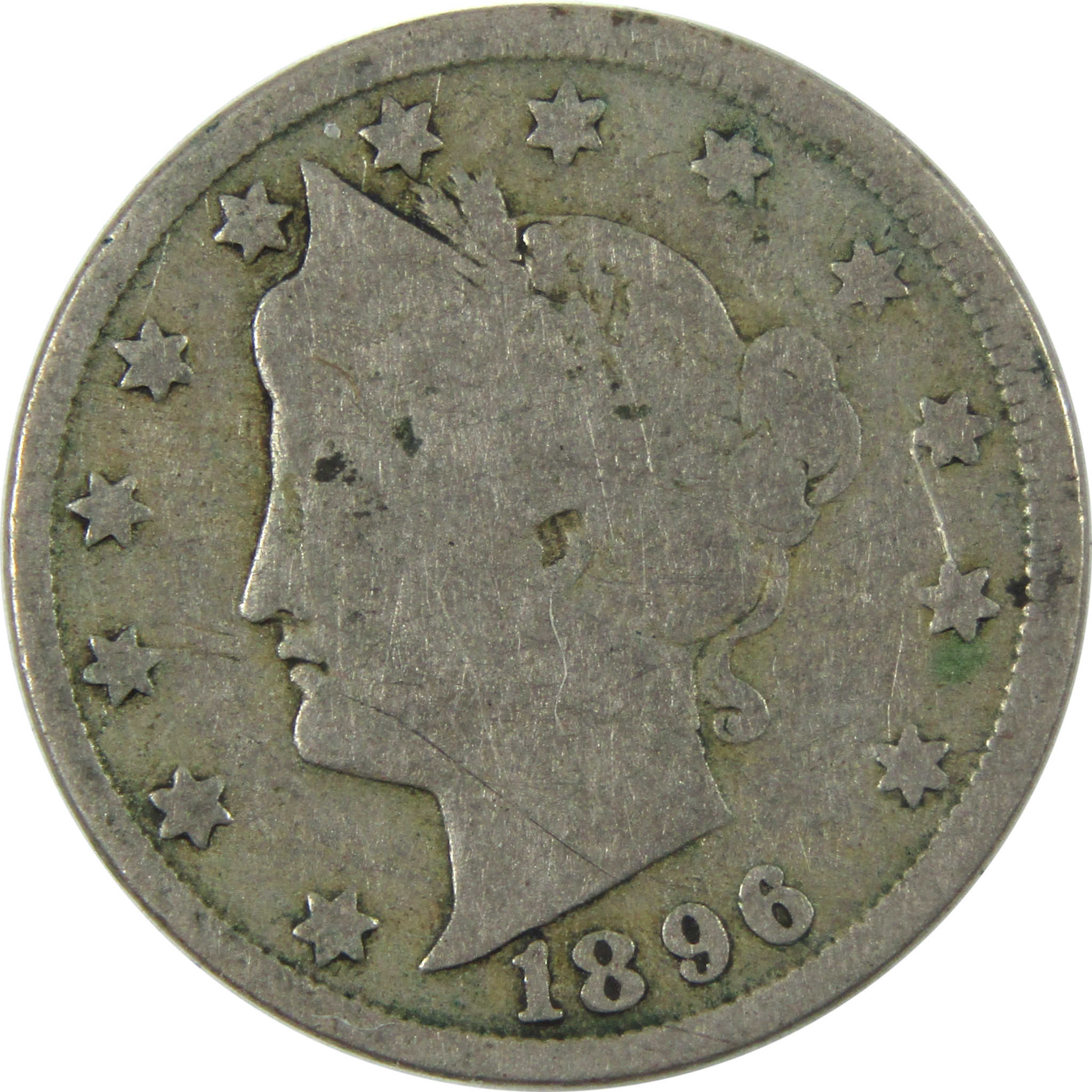 1896 Liberty Head V Nickel G Good 5c Coin SKU:I14913