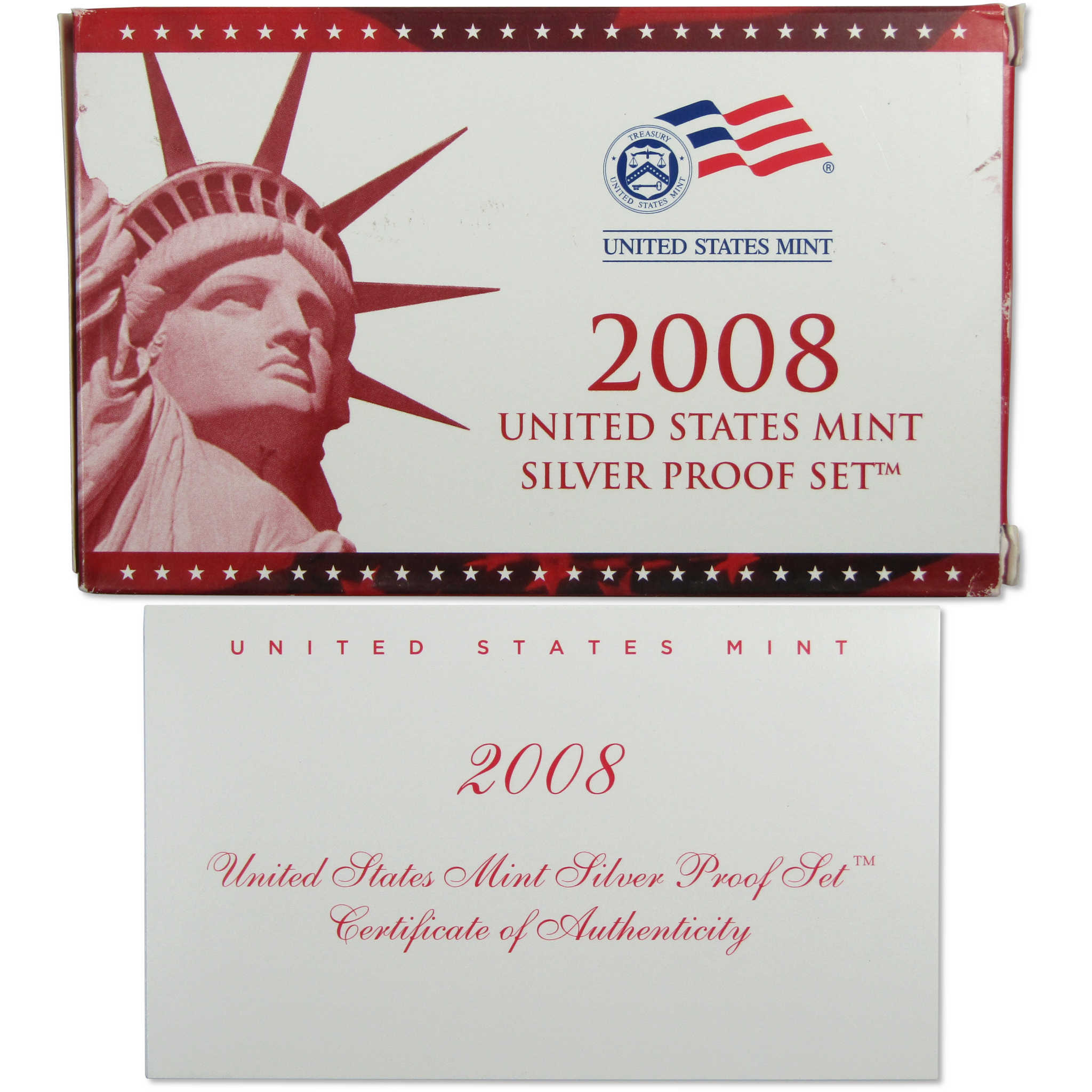 2008 Silver Proof Set U.S. Mint Original Government Packaging OGP COA