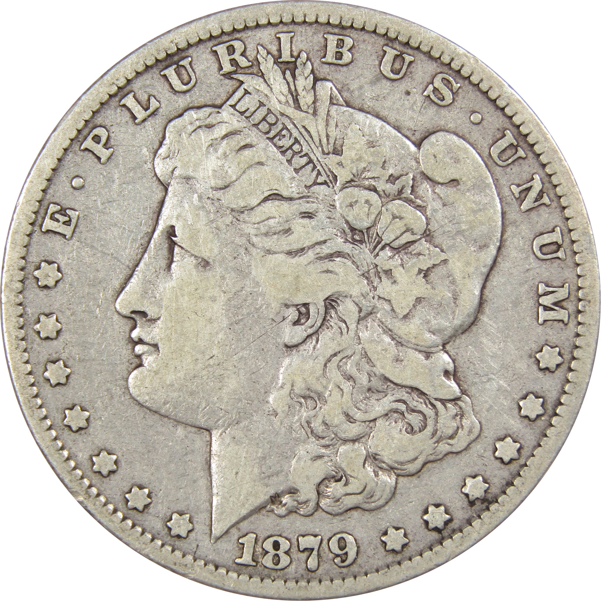 1879 Morgan Dollar F Fine 90% Silver US Coin SKU:IPC7465 - Morgan coin - Morgan silver dollar - Morgan silver dollar for sale - Profile Coins &amp; Collectibles