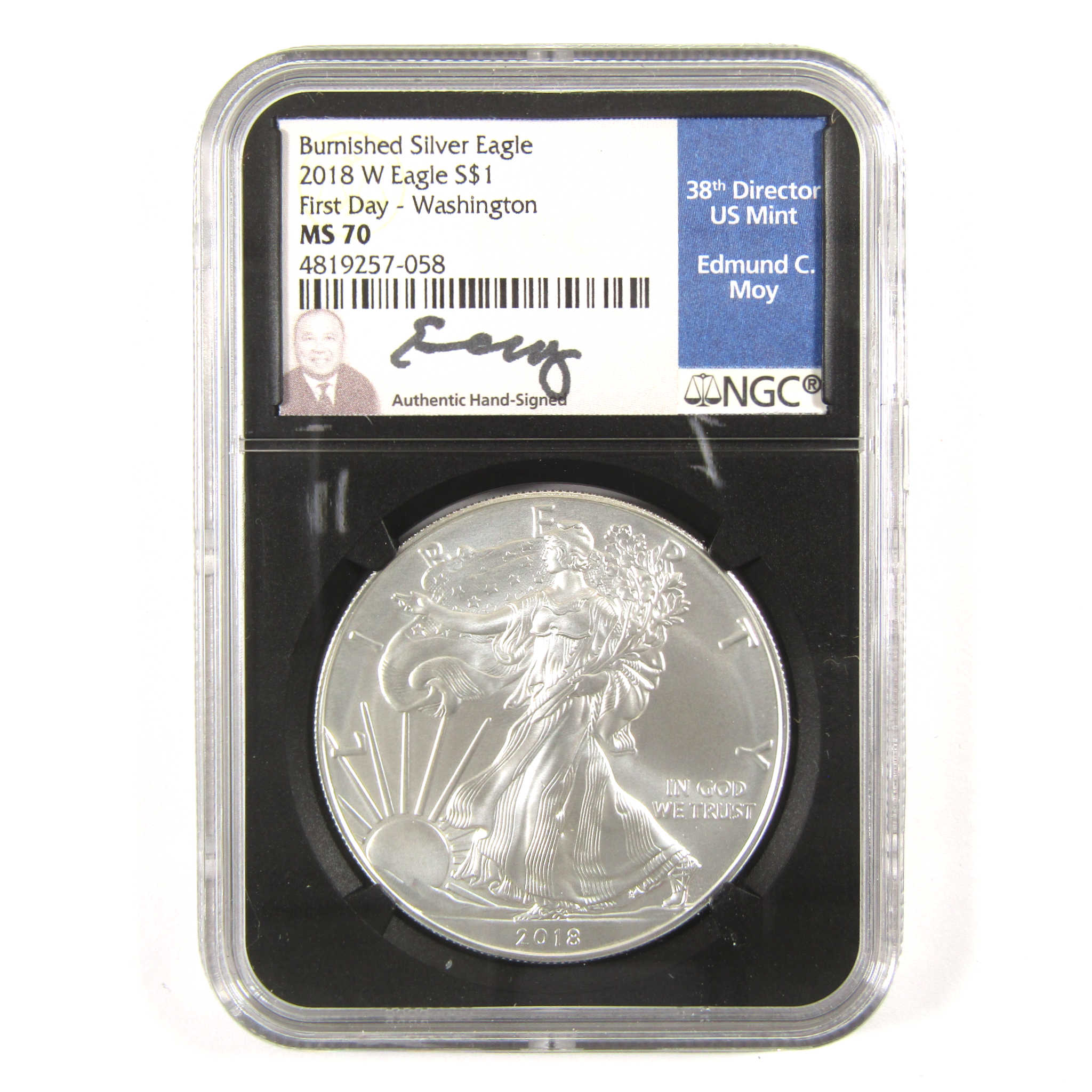 2018 W American Eagle Signed MS 70 NGC 1 oz .999 Silver SKU:CPC5764