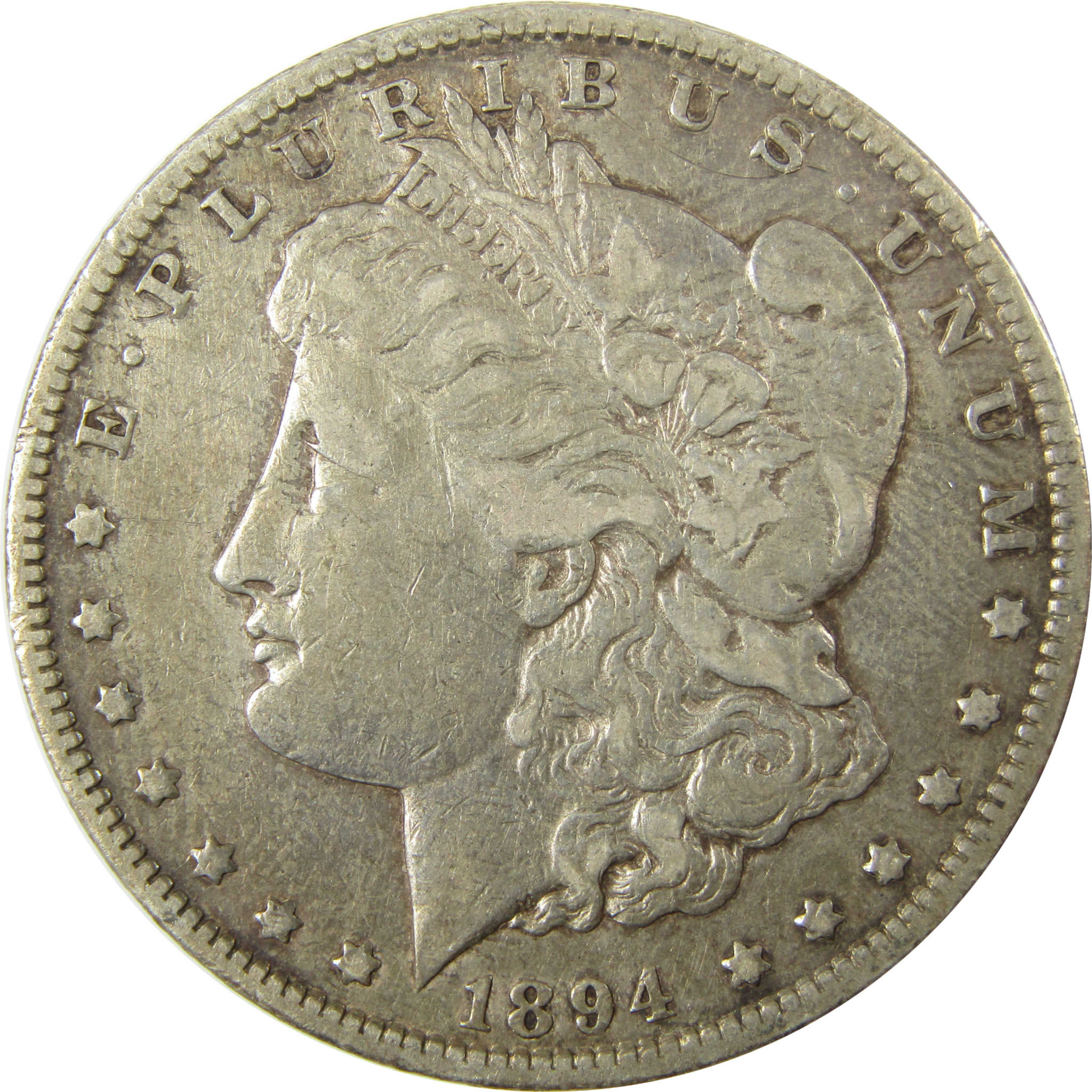 1894 O Morgan Silver Dollar VF Very Fine Details $1 Coin SKU:CP1380 - Morgan coin - Morgan silver dollar - Morgan silver dollar for sale - Profile Coins &amp; Collectibles