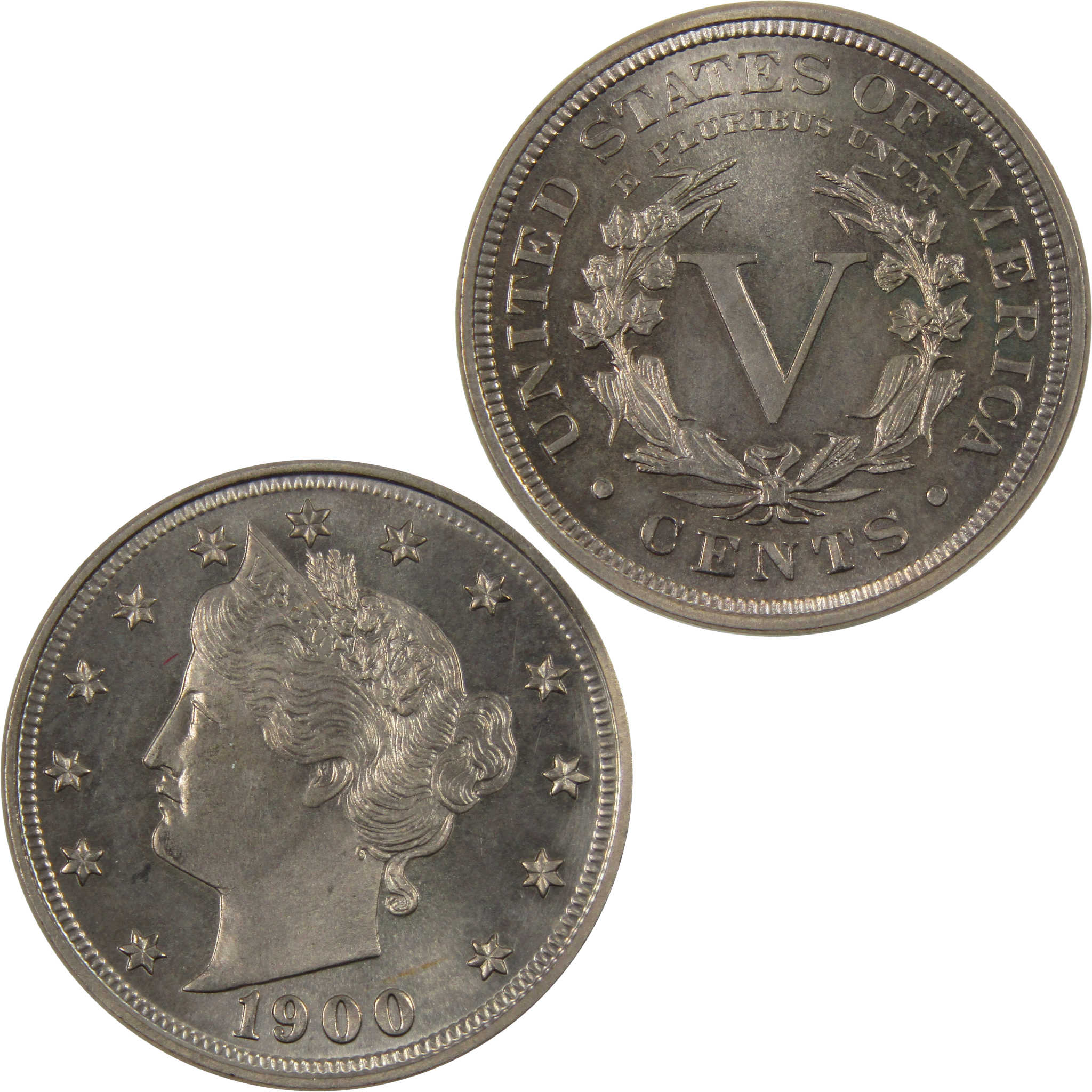 1900 Liberty Head V Nickel Choice Proof 5c Coin SKU:I7768