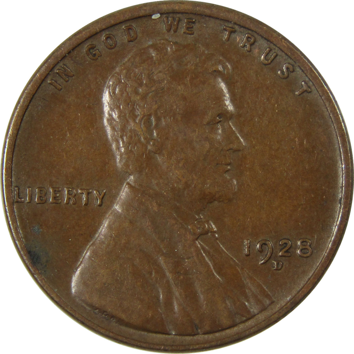 1928 D Lincoln Wheat Cent XF EF Extremely Fine 1c Coin SKU:I27314