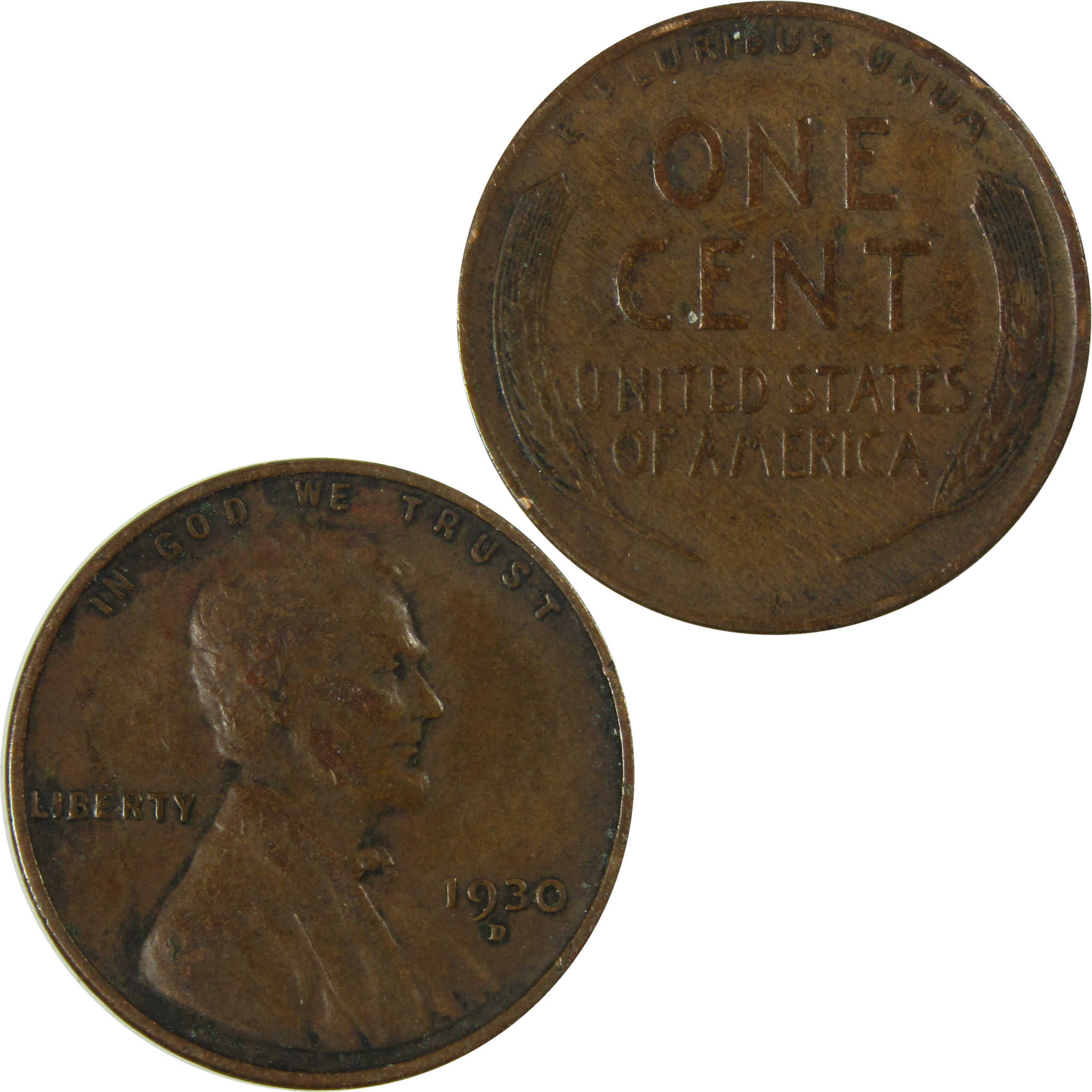 1930 D Lincoln Wheat Cent VF Very Fine Penny 1c SKU:I26730