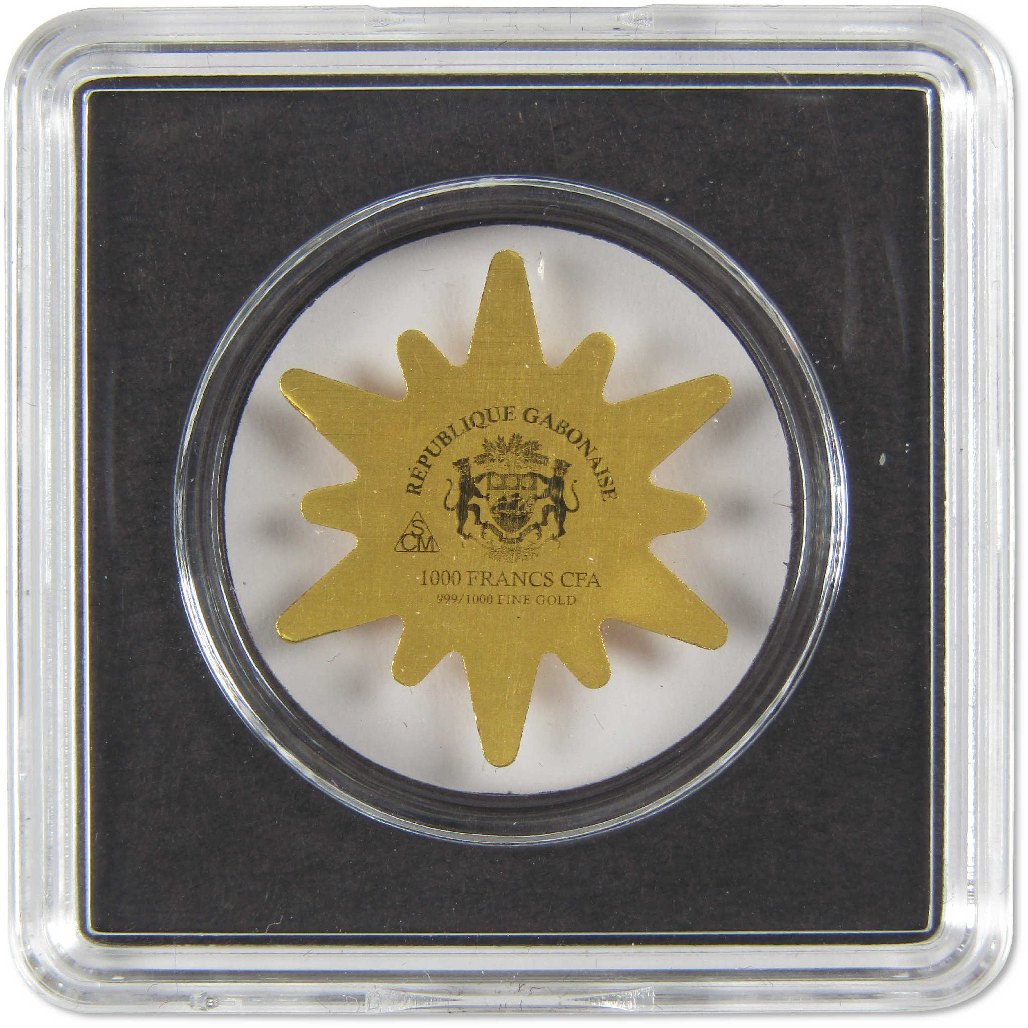 Merry Christmas Star 3000 CFA 1/1000 oz .999 Gold Coin SKU:OPC253
