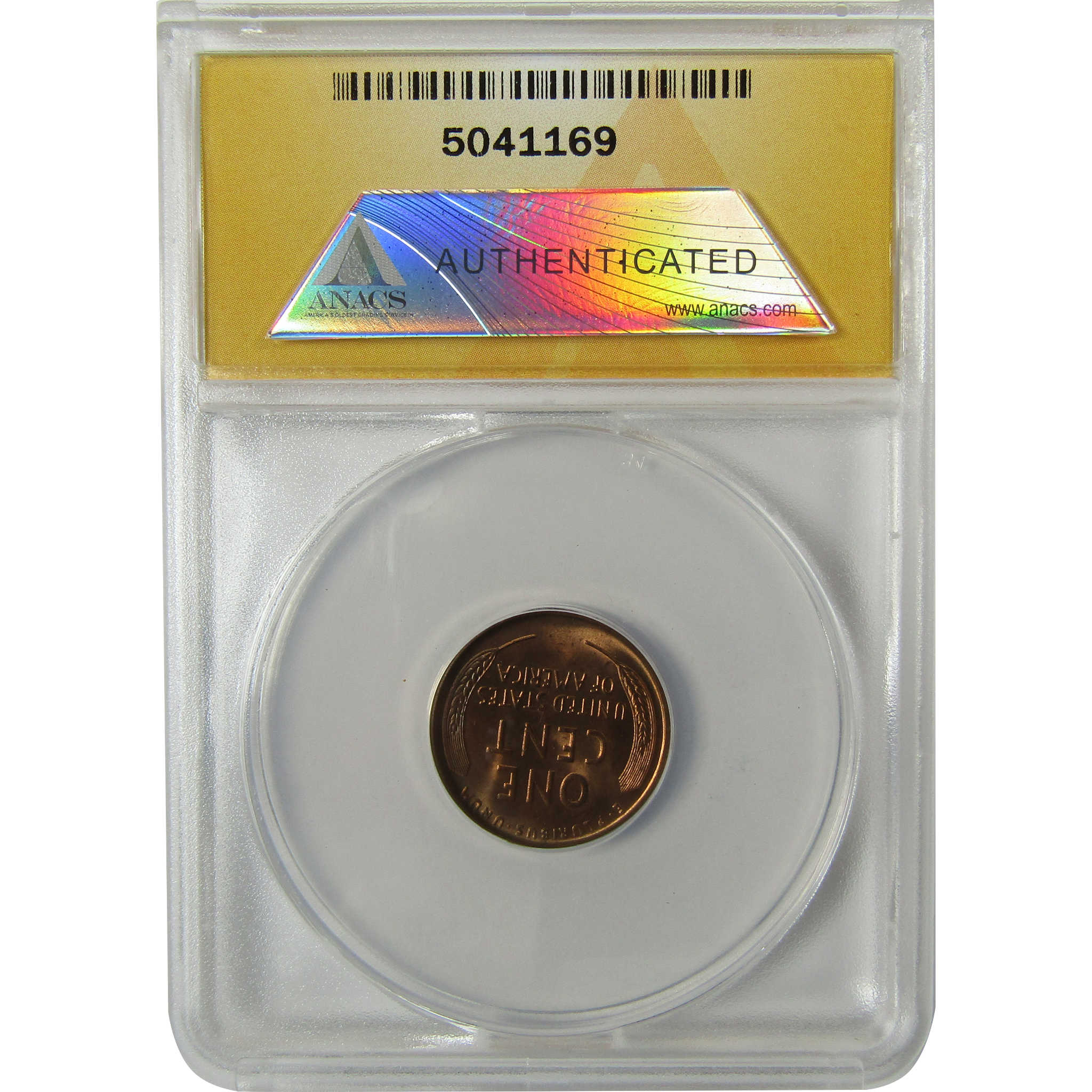 1930 Lincoln Wheat 1c MS 62 RB ANACS Struck Through Debris SKU:I28451