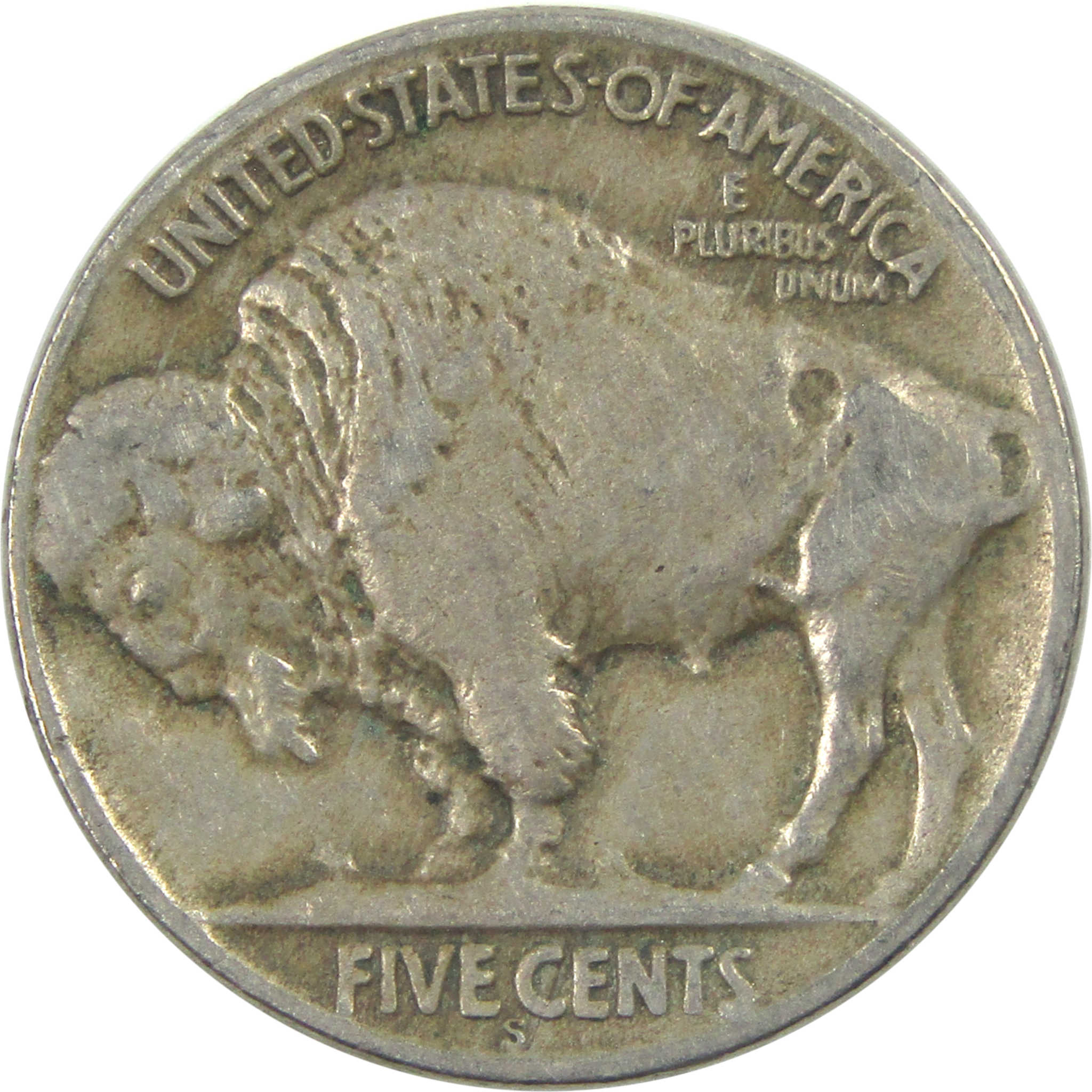 1927 S Indian Head Buffalo Nickel VF Very Fine 5c Coin SKU:I15355