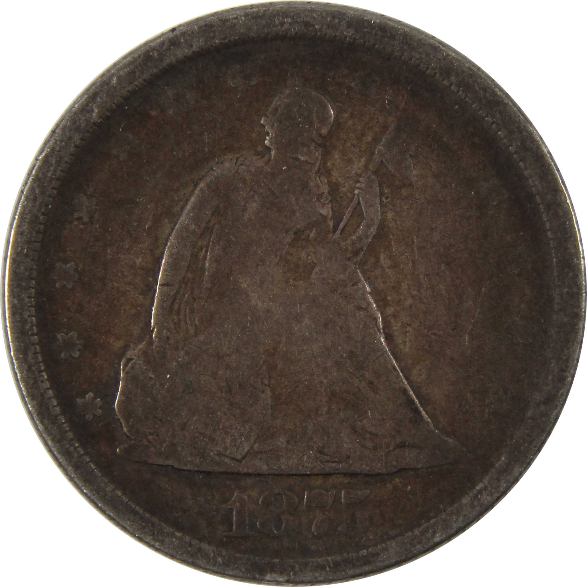 1875 S Seated Liberty Twenty Cent Piece G 90% Silver 20c SKU:I6197