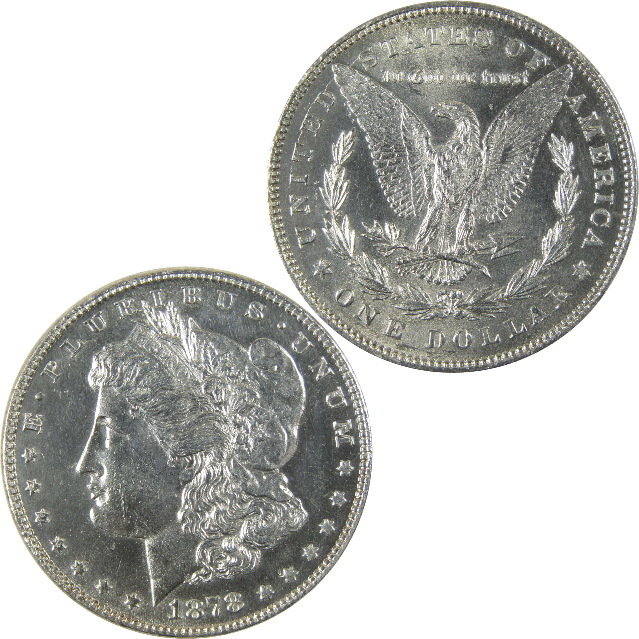 1878 7/8TF Morgan Silver $1 Borderline Uncirculated Details SKU:CP962