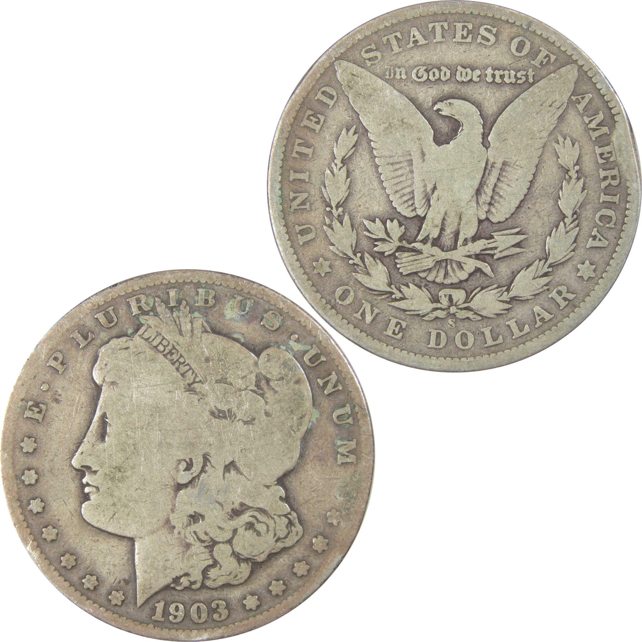 1903 S Morgan Silver Dollar G Good $1 Coin Collectible SKU:I24211 - Morgan coin - Morgan silver dollar - Morgan silver dollar for sale - Profile Coins &amp; Collectibles