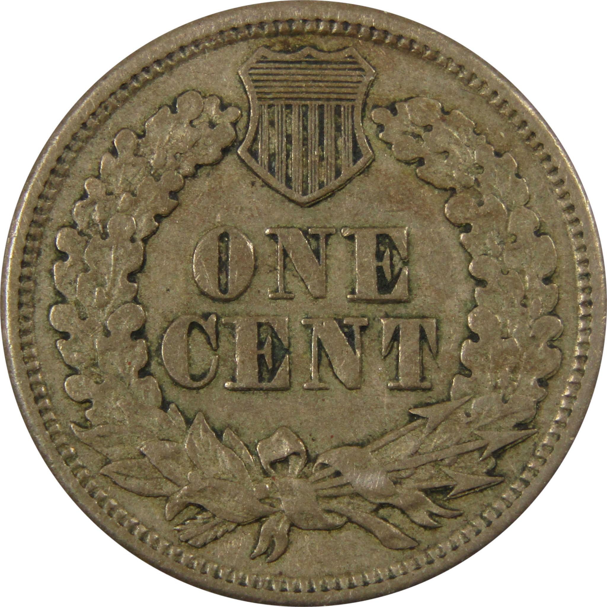 1864 Indian Head Copper-Nickel Cent XF EF Extremely Fine SKU:CP1141