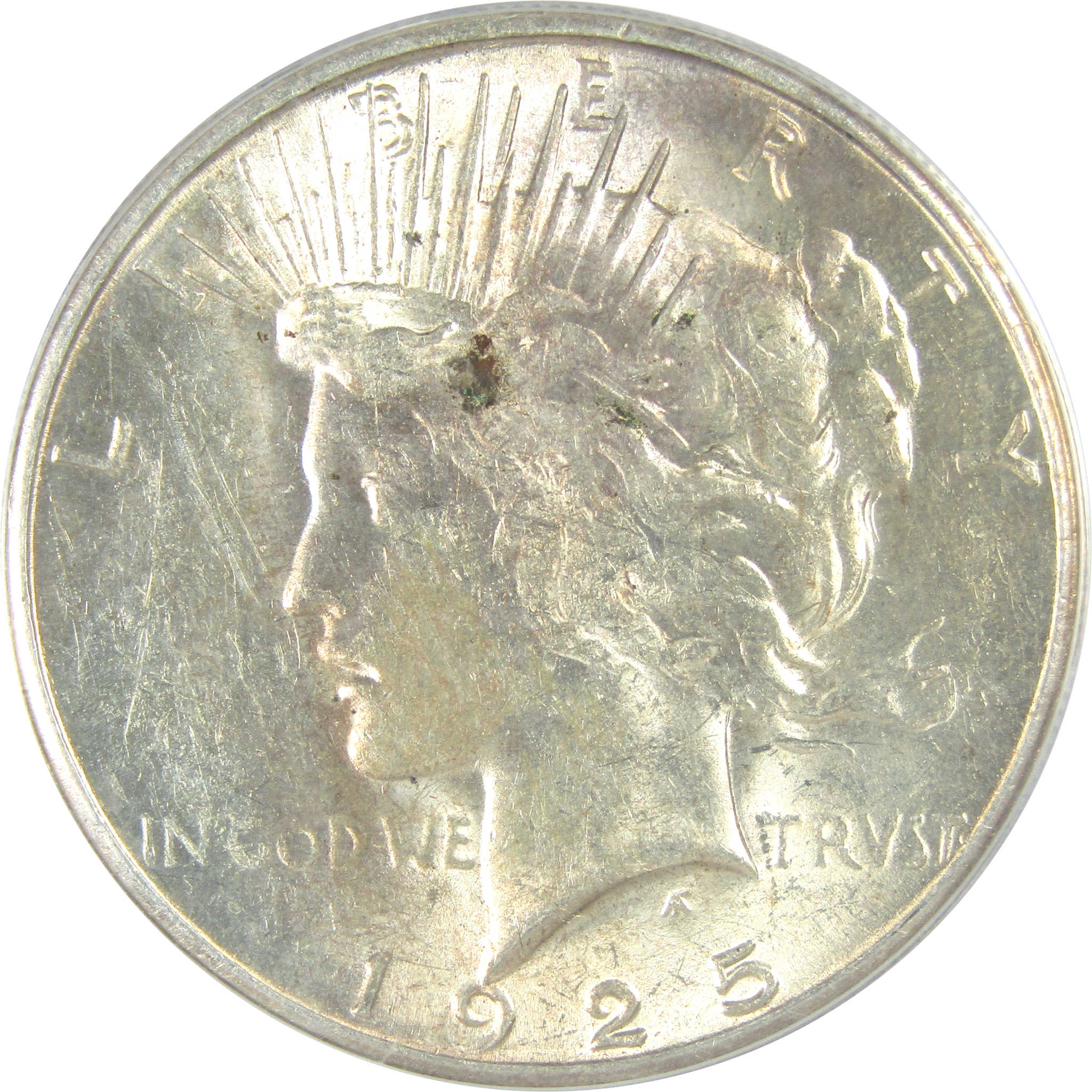 1925 S Peace Dollar AU 55 Details ANACS Silver $1 Coin SKU:I16242