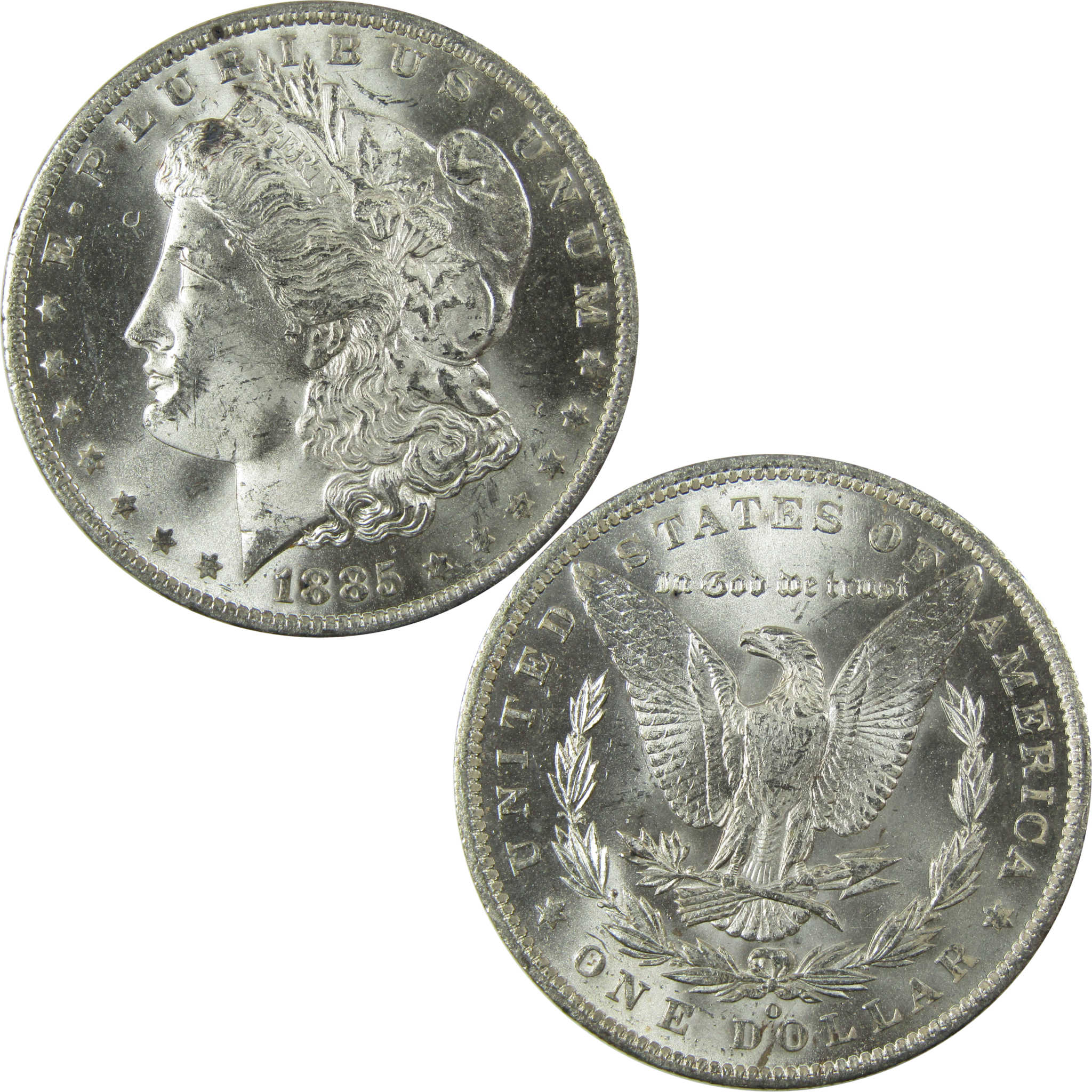 1885 O Morgan Silver Dollar Uncirculated Mint State $1 Coin SKU:I24543