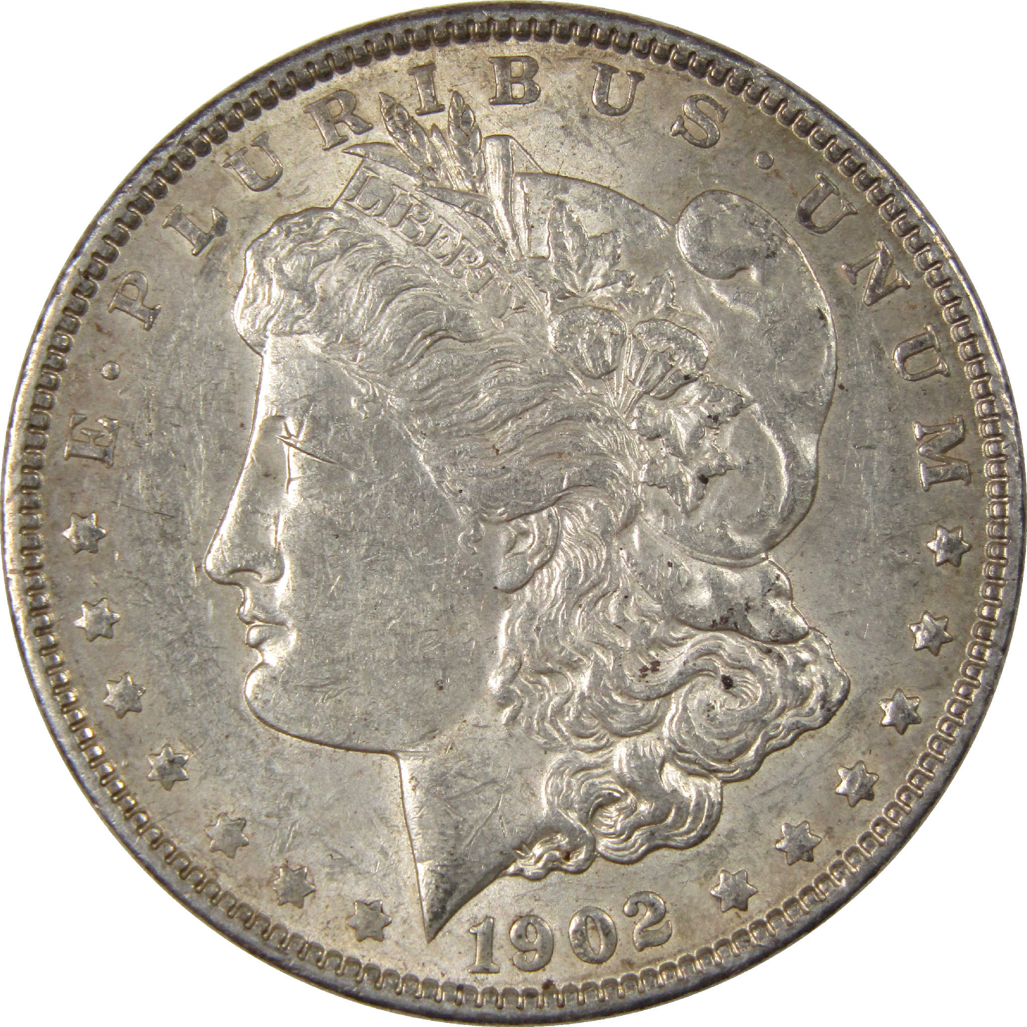 1902 Morgan Dollar AU About Uncirculated Silver $1 Coin SKU:I11622 - Morgan coin - Morgan silver dollar - Morgan silver dollar for sale - Profile Coins &amp; Collectibles