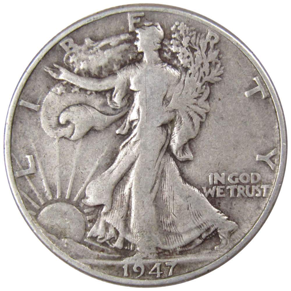 1947 Liberty Walking Half Dollar VG Very Good Silver 50c Coin