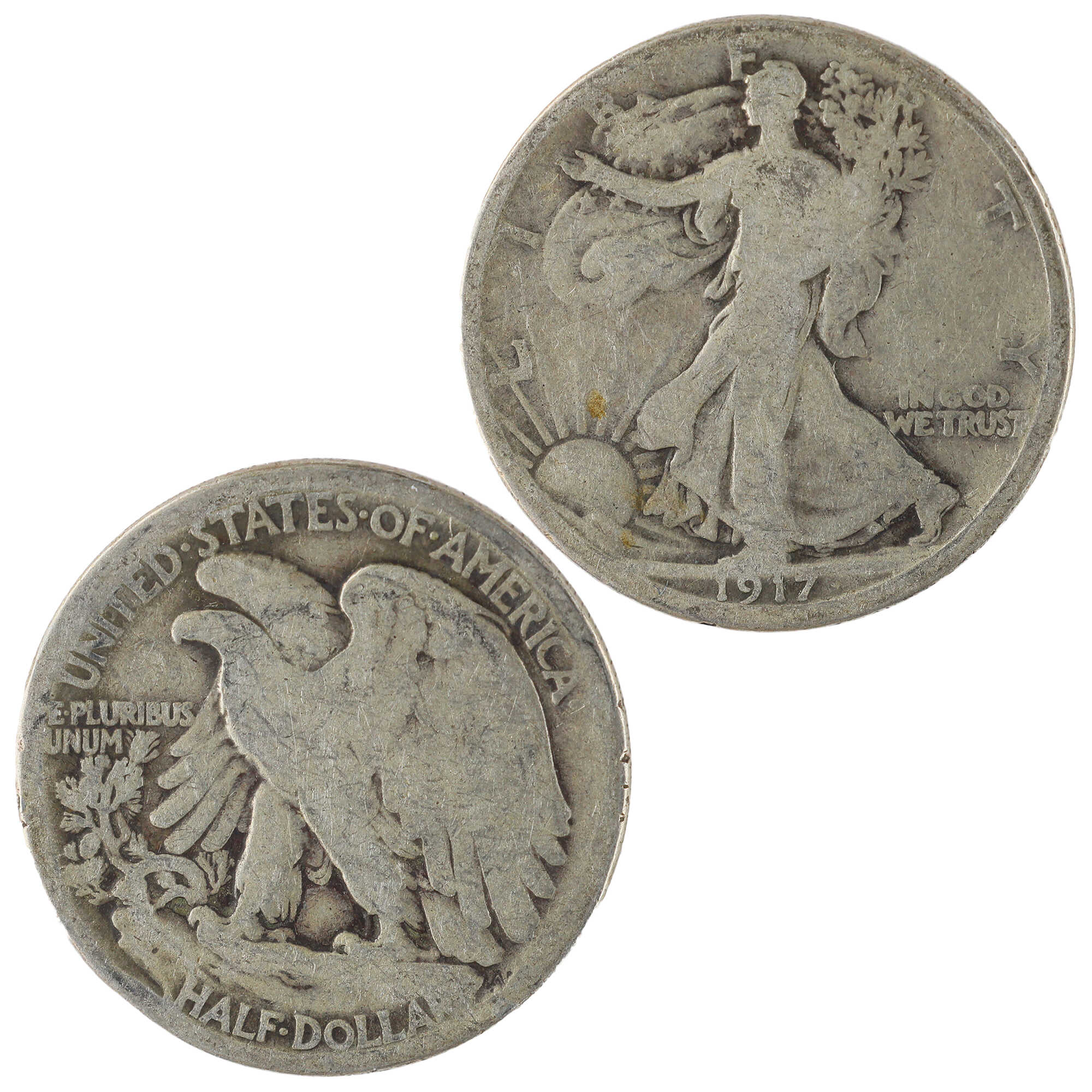1917 Liberty Walking Half Dollar G Good Silver 50c Coin SKU:I12020