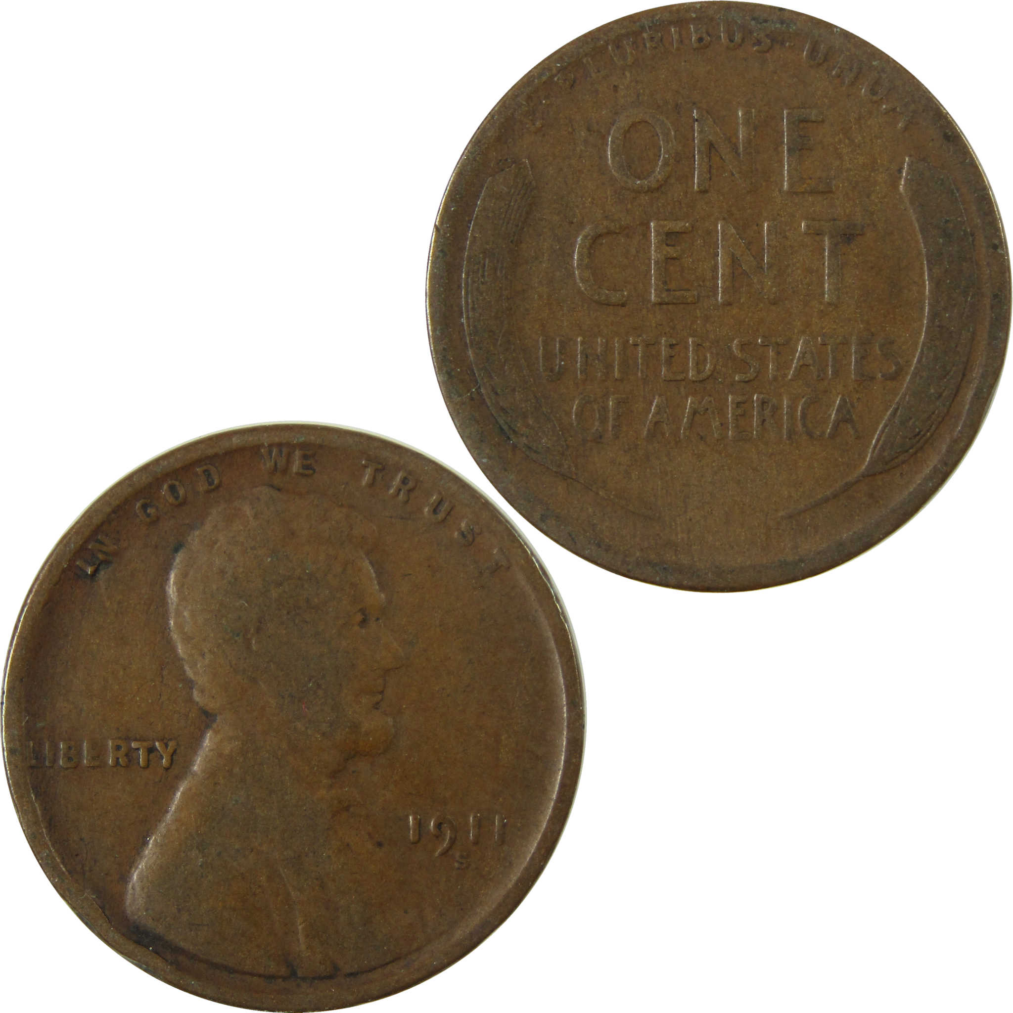 1911 S Lincoln Wheat Cent G Good Penny 1c Coin SKU:I27667