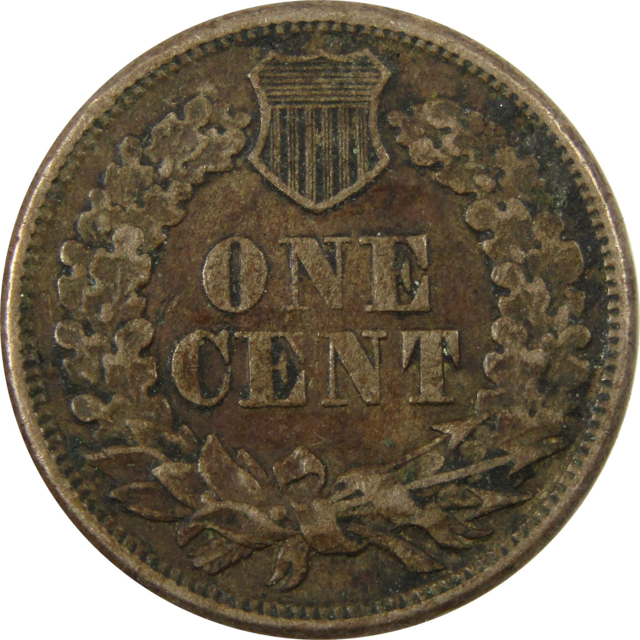 1863 Indian Head Cent VF Very Fine Details Penny 1c Coin SKU:CP1114