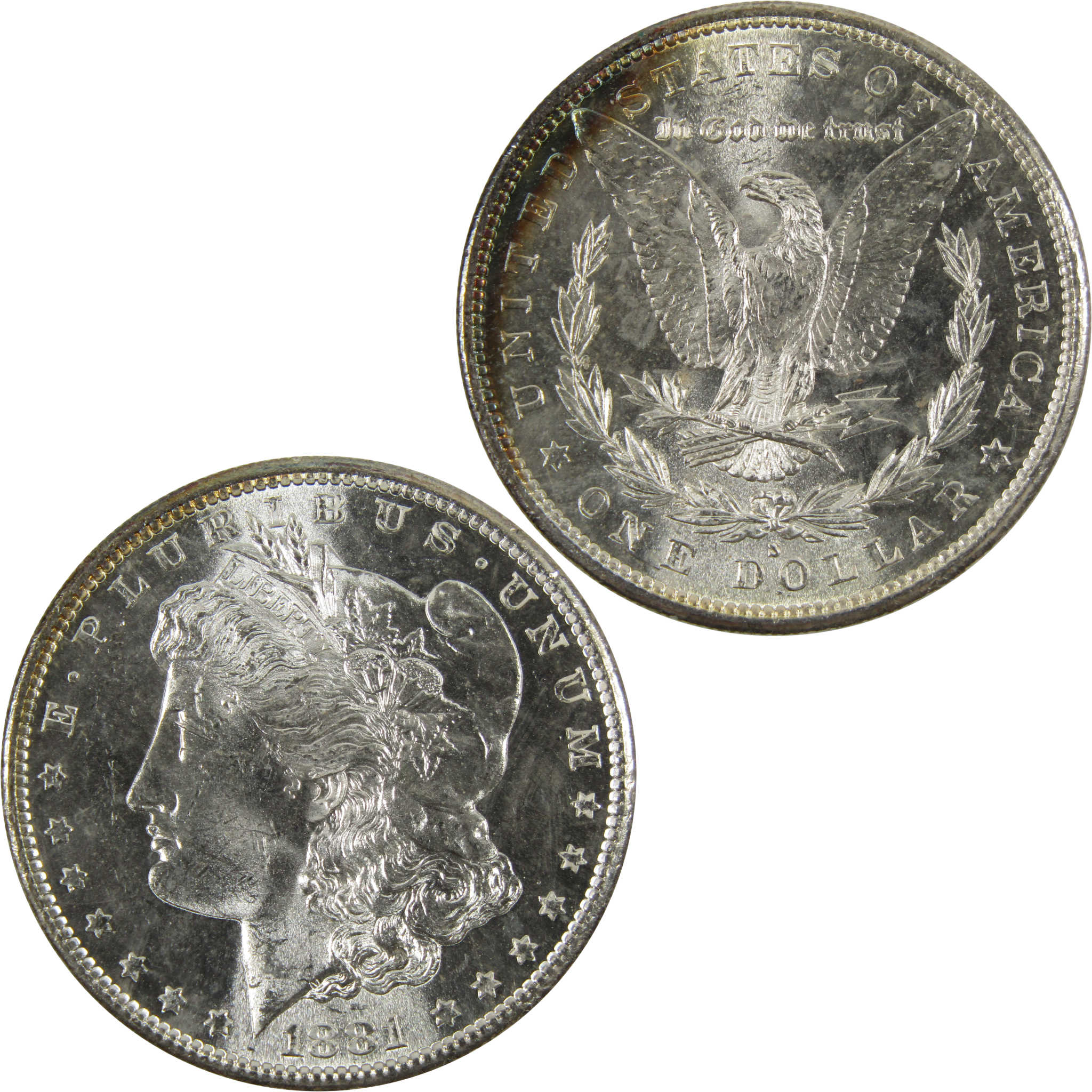 1881 S Morgan Dollar BU Choice Uncirculated 90% Silver $1 SKU:I6204 - Morgan coin - Morgan silver dollar - Morgan silver dollar for sale - Profile Coins &amp; Collectibles