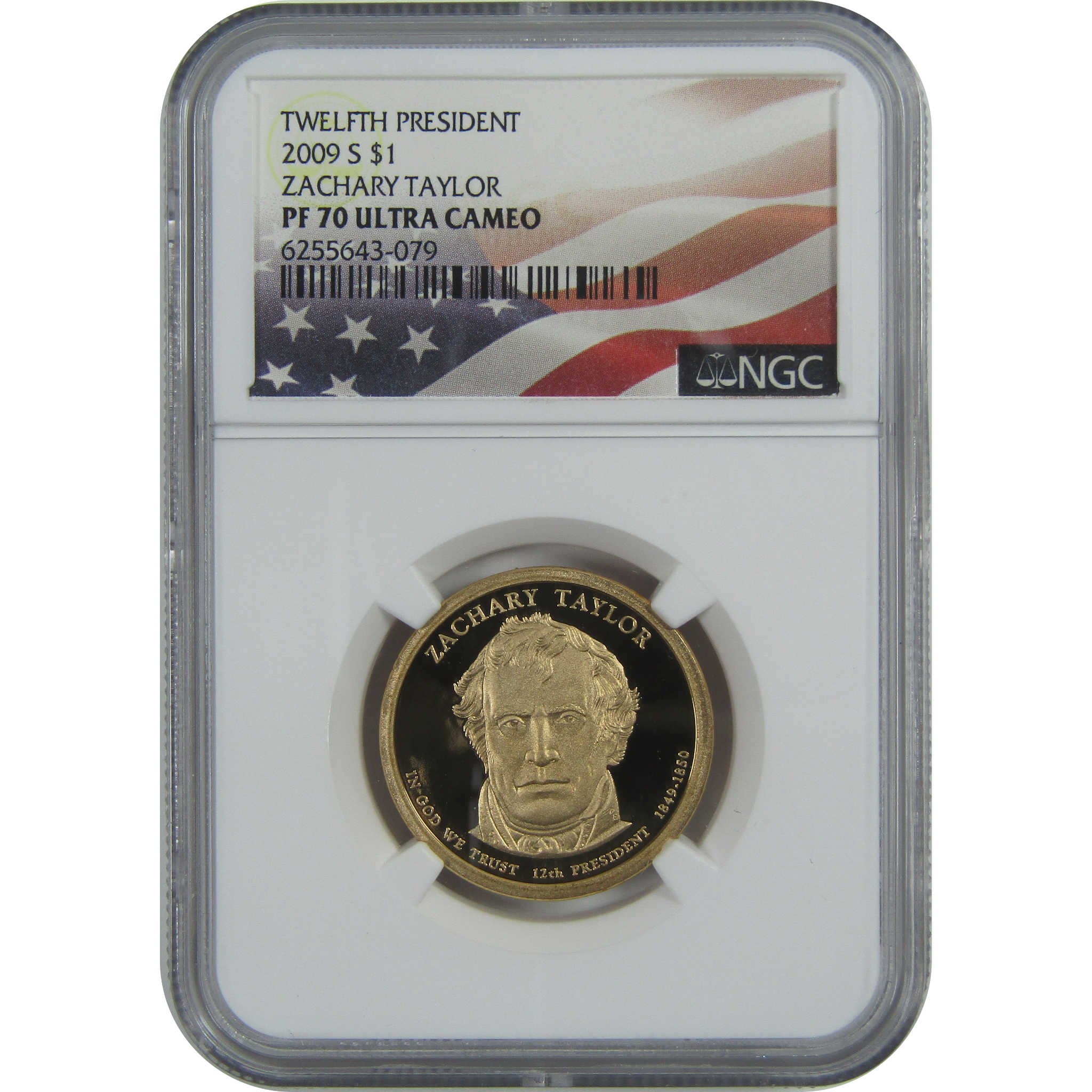 2009 S Zachary Taylor Presidential Dollar PF 70 UCAM NGC SKU:CPC9253