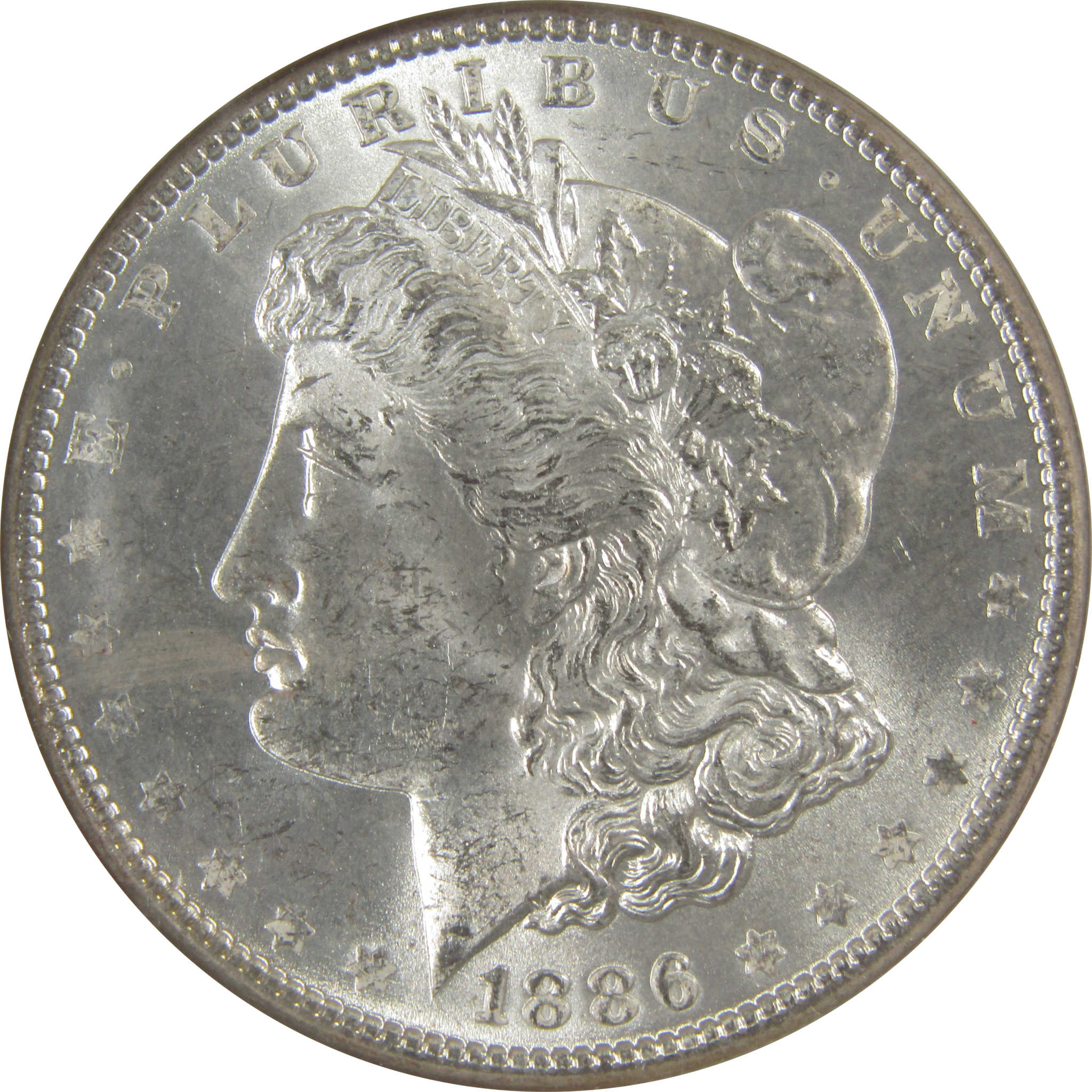 1886 Morgan Dollar MS 63 NGC Silver Uncirculated Toned SKU:CPC0928