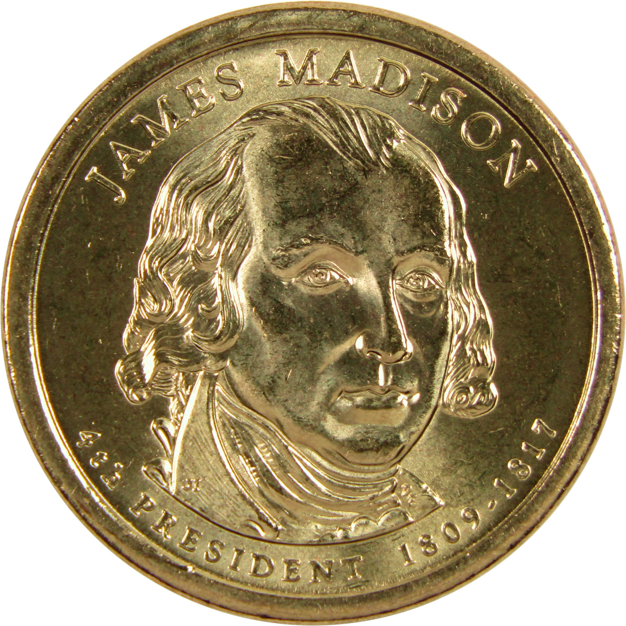 2007 D James Madison Presidential Dollar BU Uncirculated $1 Coin
