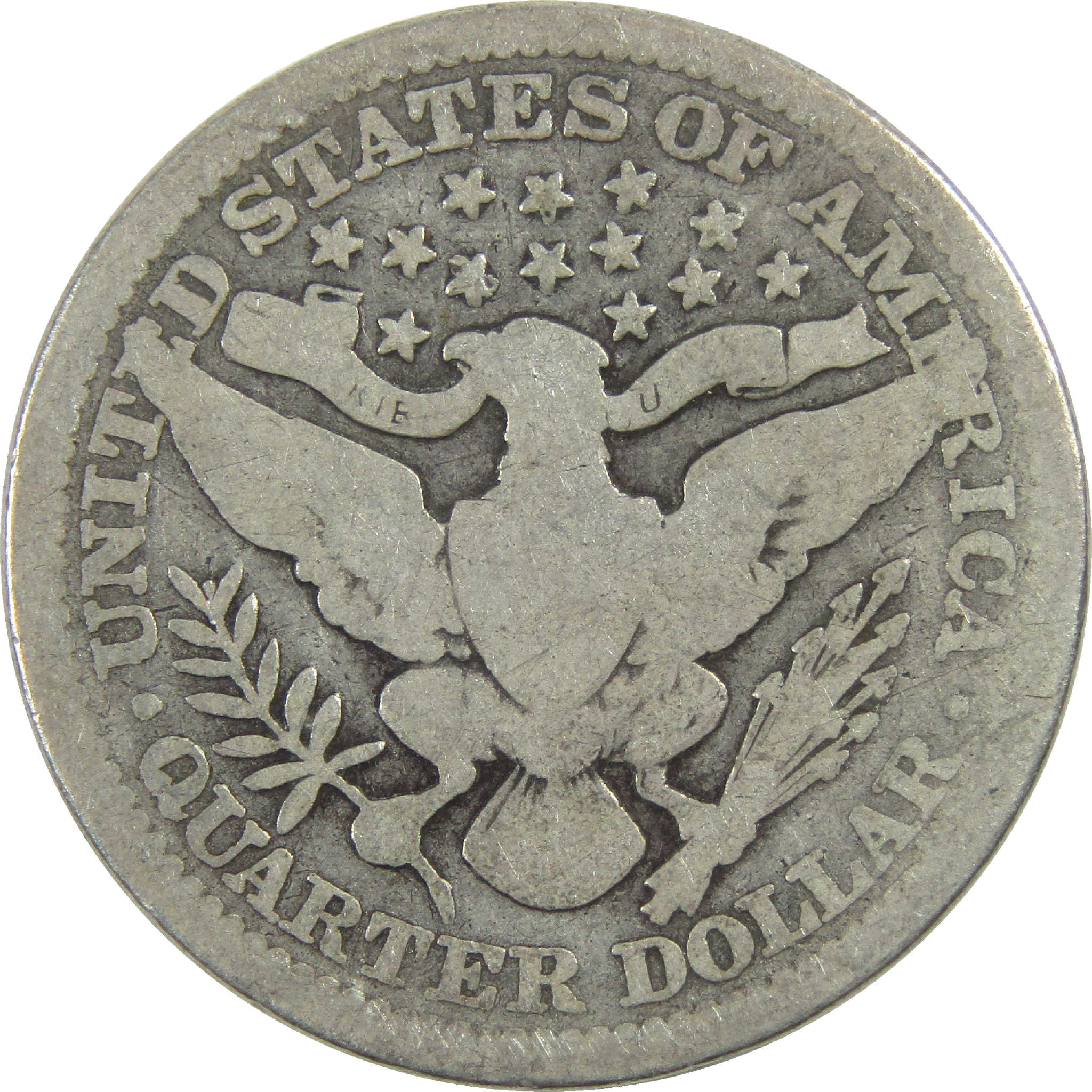 1915 Barber Quarter G Good Silver 25c Coin SKU:I13164
