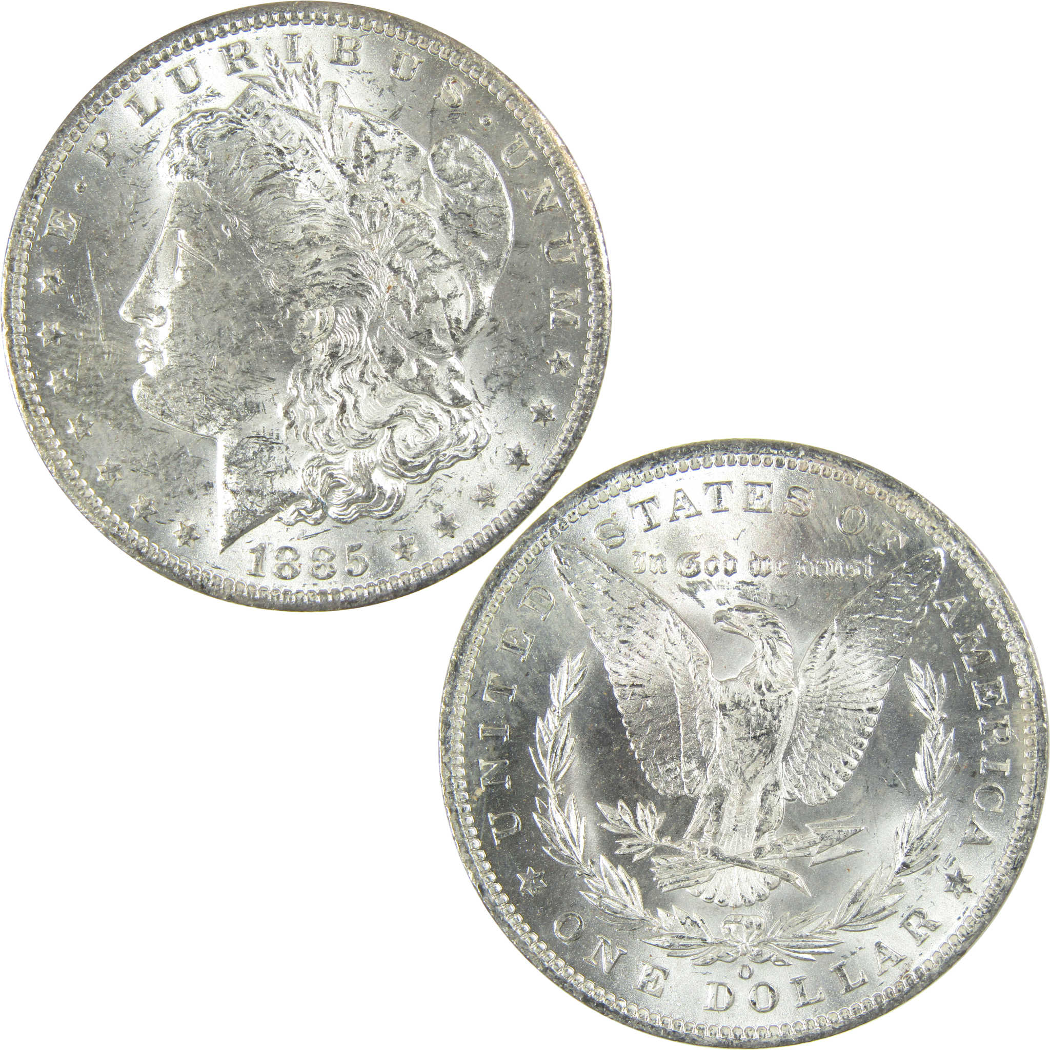 1885 O Morgan Silver Dollar Uncirculated Mint State $1 Coin SKU:I27469
