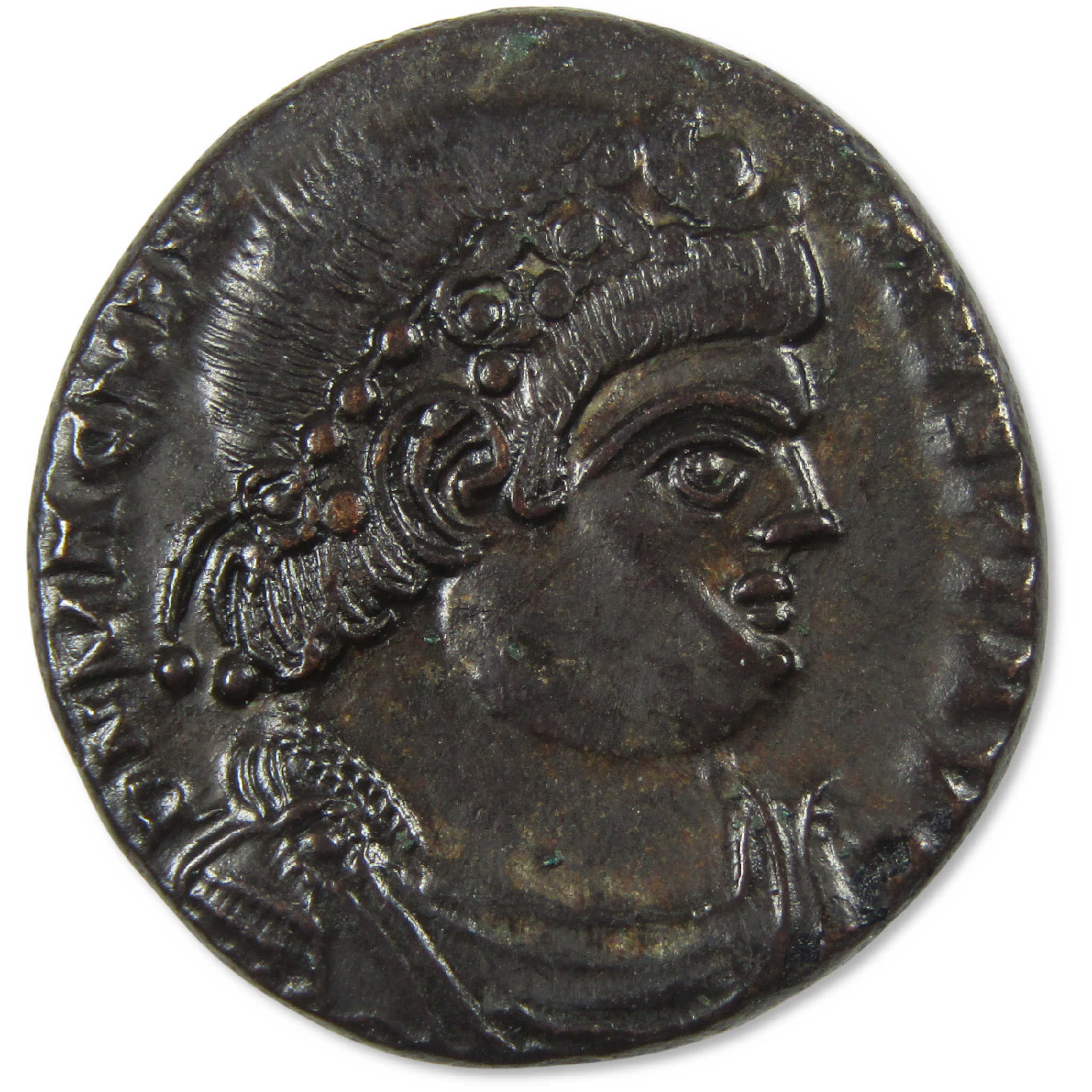 350-353 AD Magnentius Roman Empire Centenionalis Lyons Diadem NMS