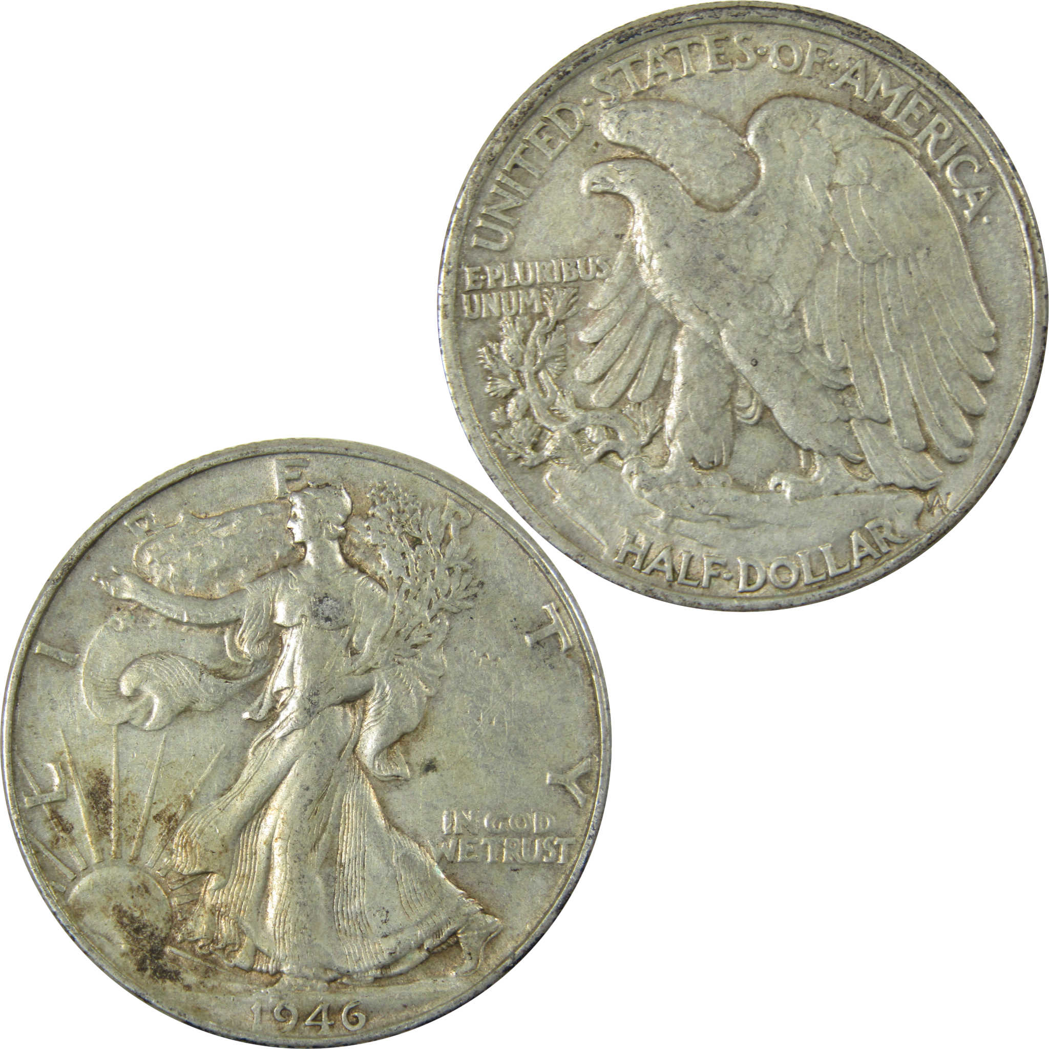 1946 Liberty Walking Silver Half Dollar XF EF Extremely Fine SKU:CP531