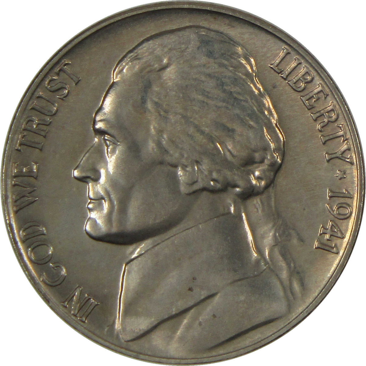 1941 Jefferson Nickel Proof 5c Coin Collectible