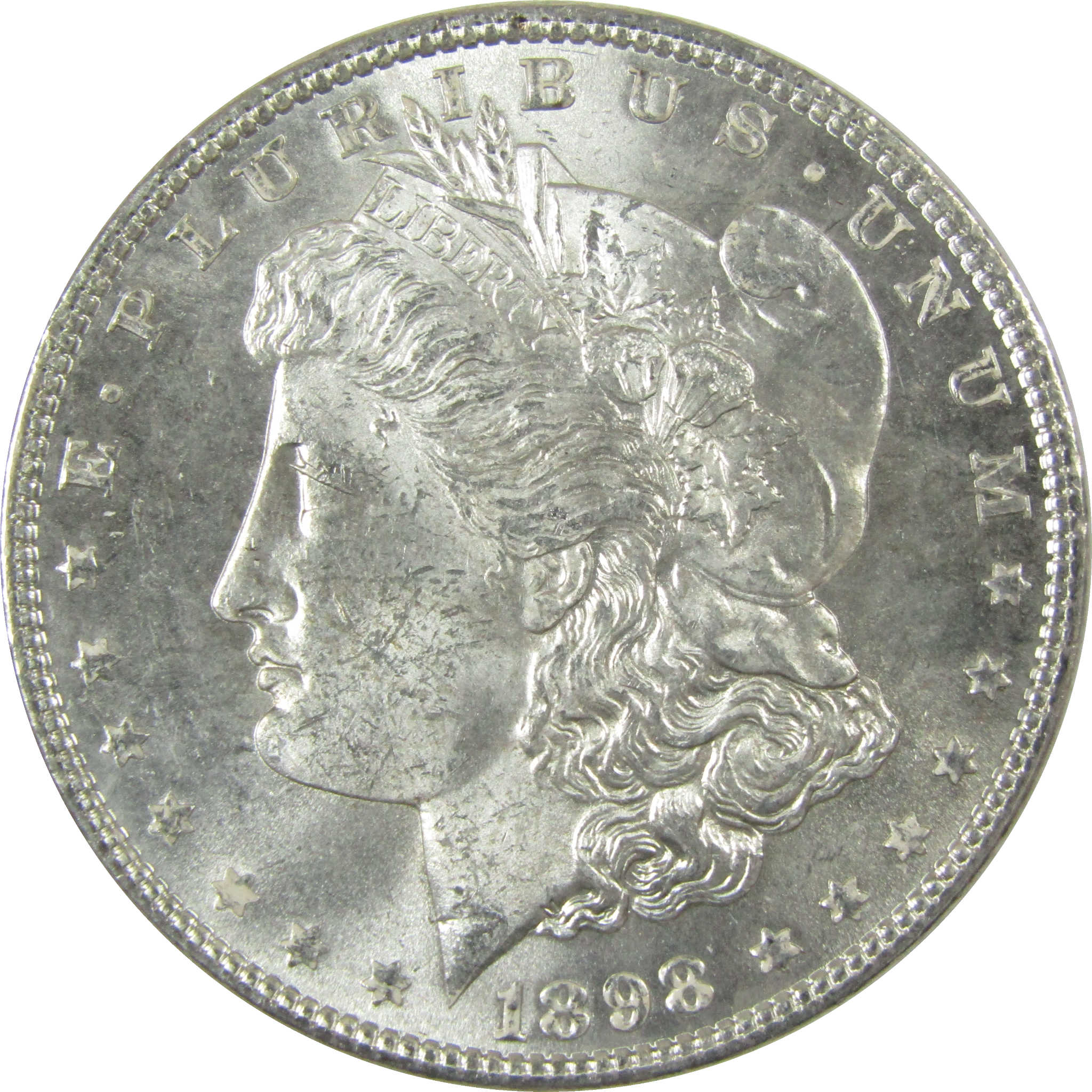 1898 Morgan Silver Dollar Uncirculated Mint State $1 Coin SKU:I27687