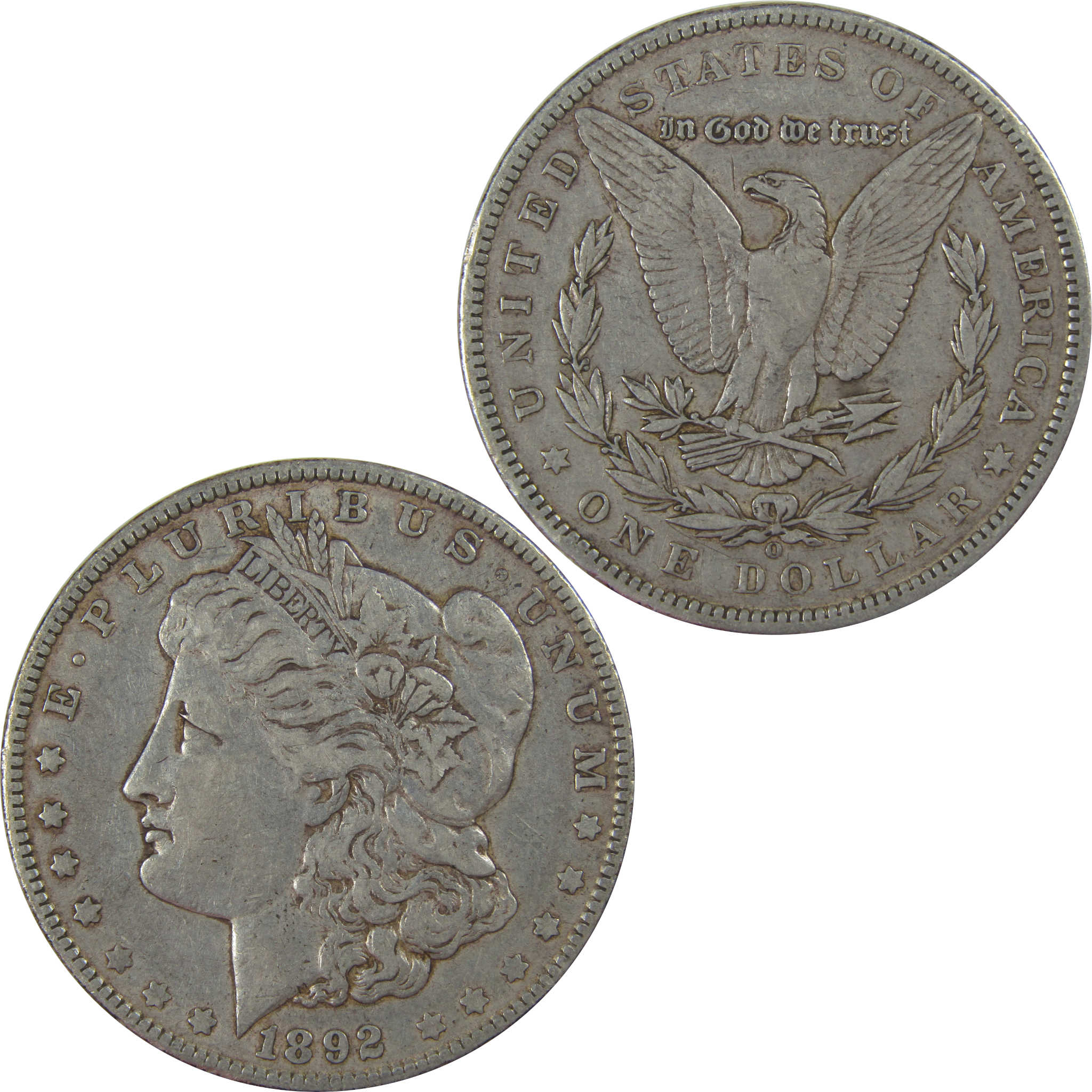 1892 O Morgan Dollar VF Very Fine Silver $1 Coin SKU:CPC1172 - Morgan coin - Morgan silver dollar - Morgan silver dollar for sale - Profile Coins &amp; Collectibles