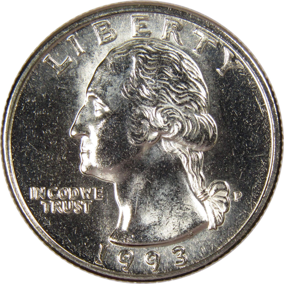 1993 P Washington Quarter Clad Uncirculated Mint State 25c Coin
