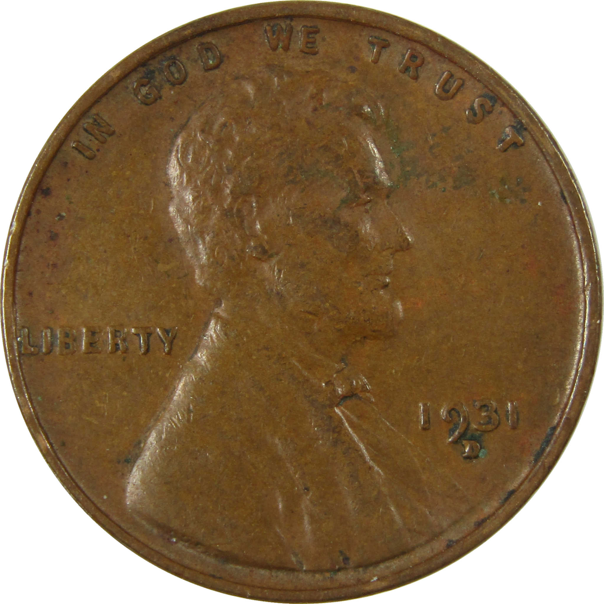 1931 D Lincoln Wheat Cent VF Very Fine Penny 1c Coin SKU:I27307