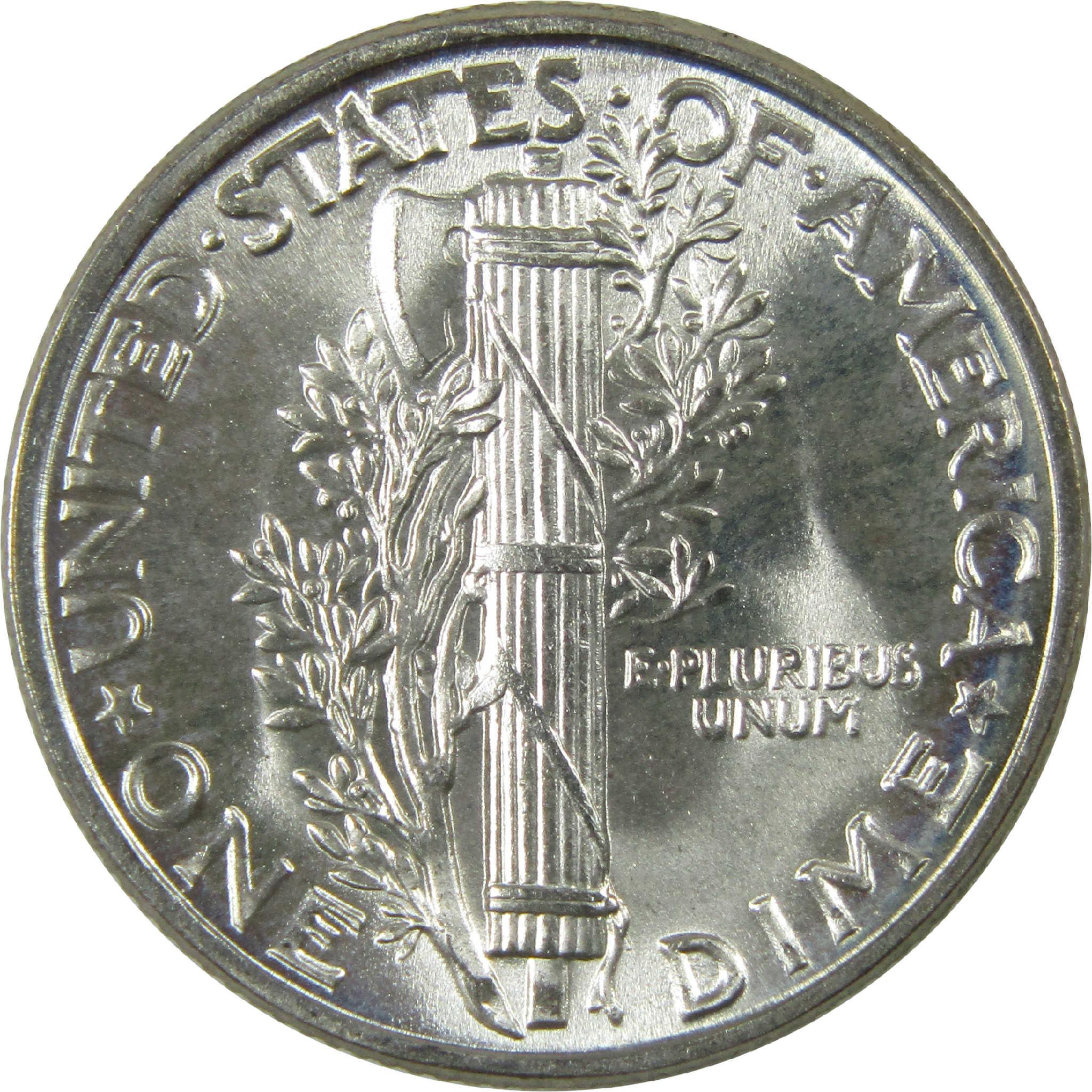 1944 Mercury Silver Dime BU Gem Uncirculated Mint State 10c Coin
