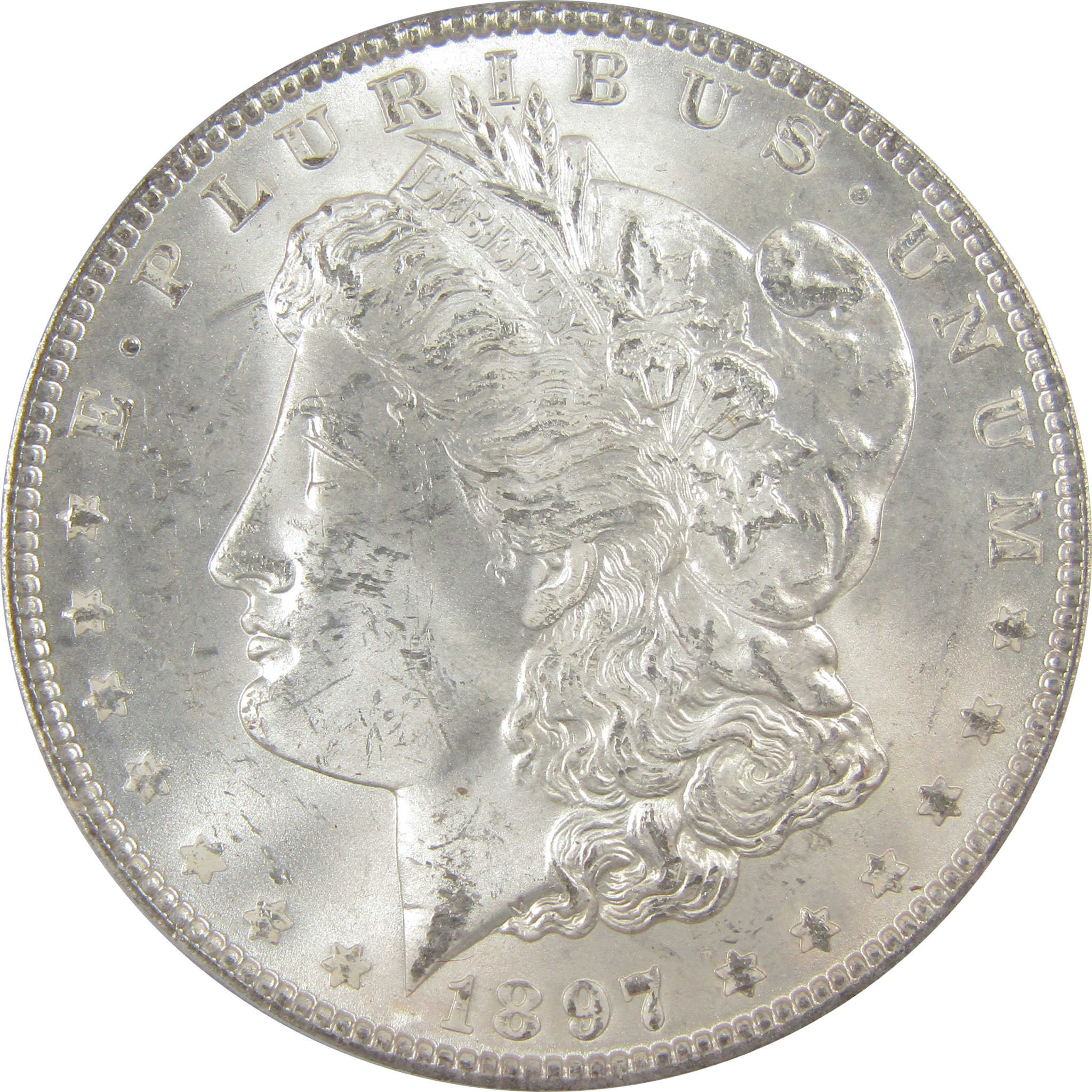 1897 Morgan Dollar MS 63 PCGS Silver Uncirculated $1 Coin SKU:I20029 - Morgan coin - Morgan silver dollar - Morgan silver dollar for sale - Profile Coins &amp; Collectibles