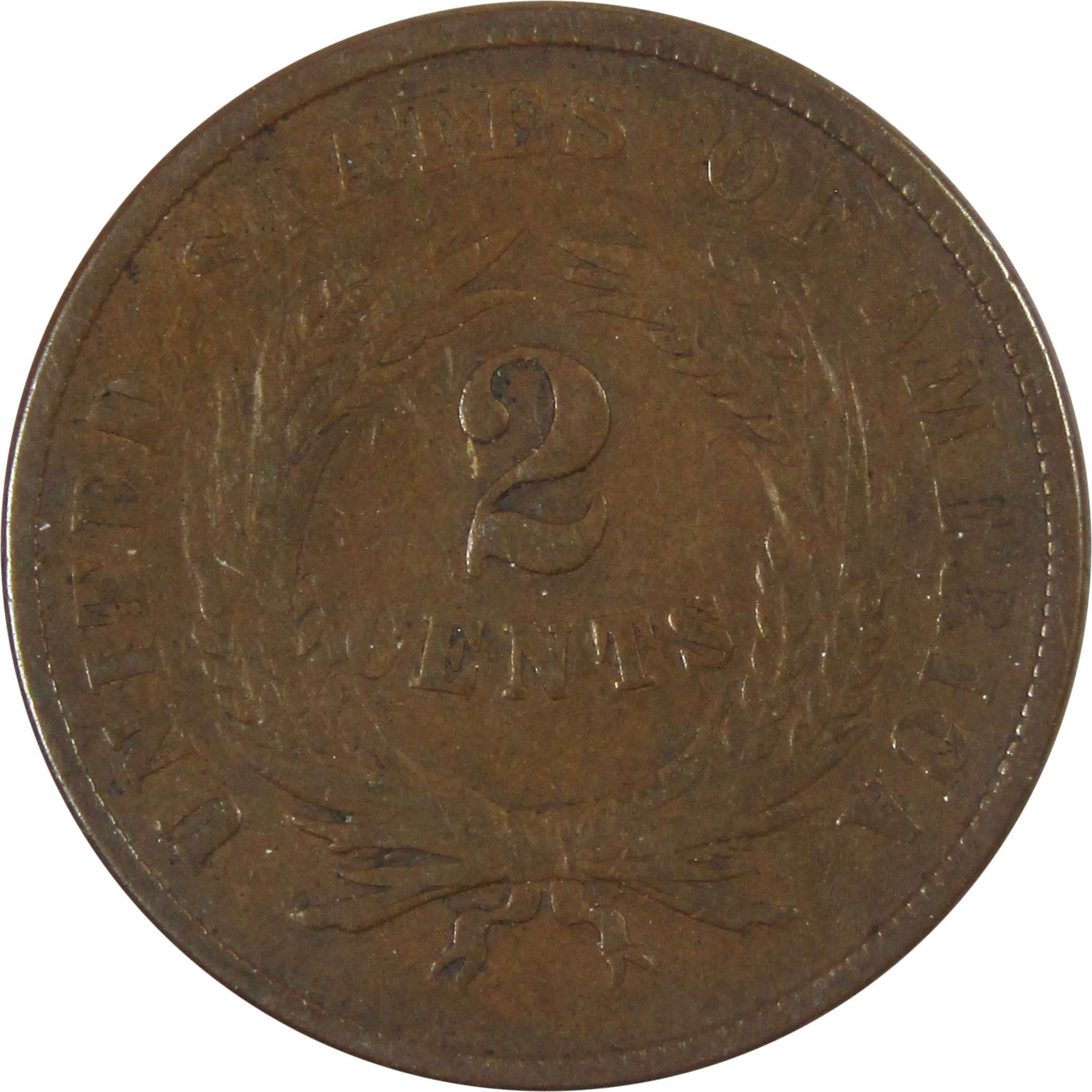 1867 Two Cent Piece VG Very Good 2c Coin SKU:I15138