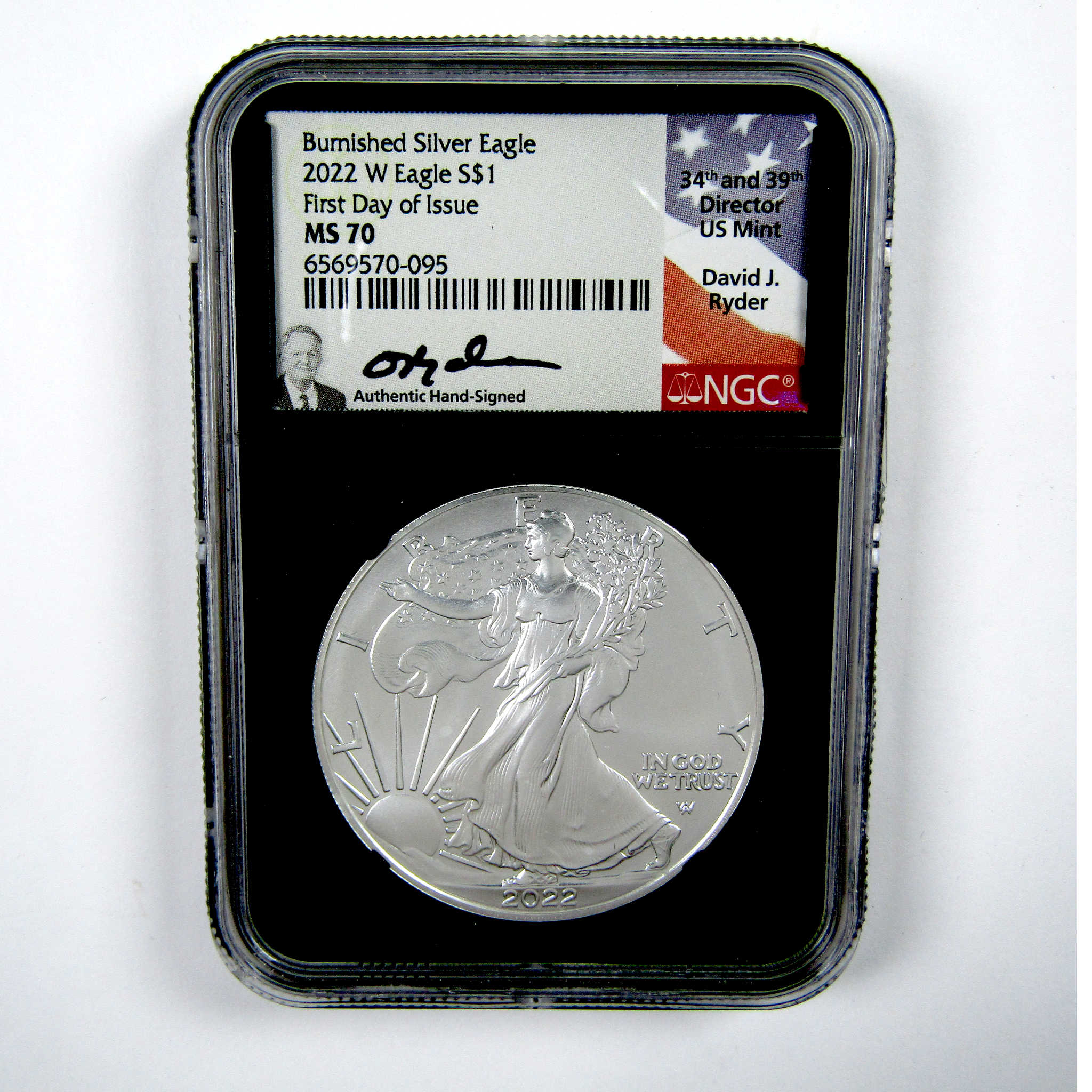 2022 W American Silver Eagle MS 70 NGC $1 First Day Ryder SKU:CPC6968